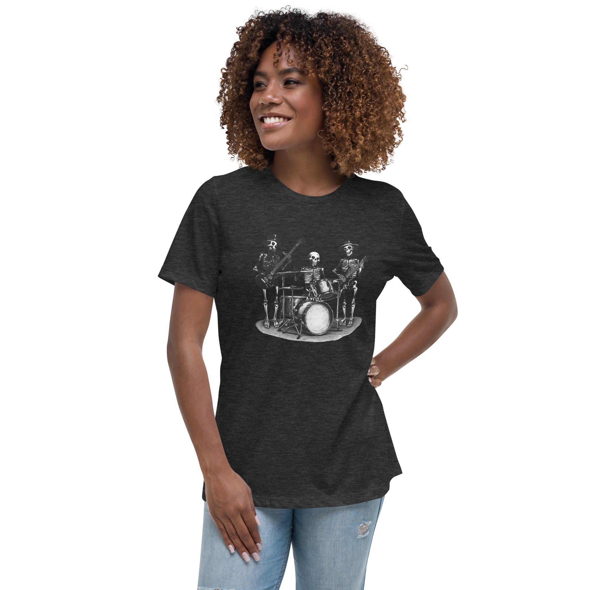 Skeleton Band Women's Relaxed T-Shirt