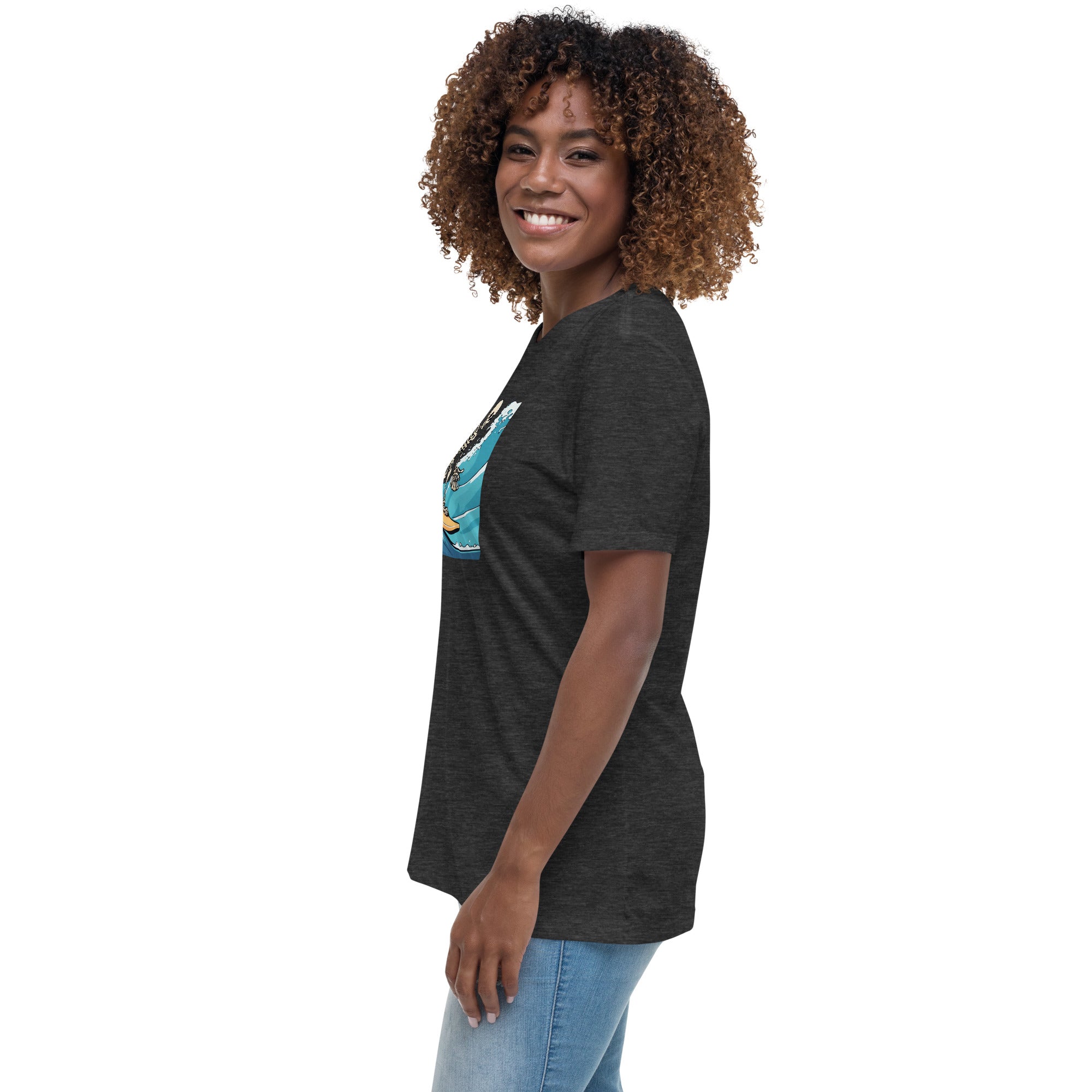 Surfing Skeleton Women's Relaxed T-Shirt