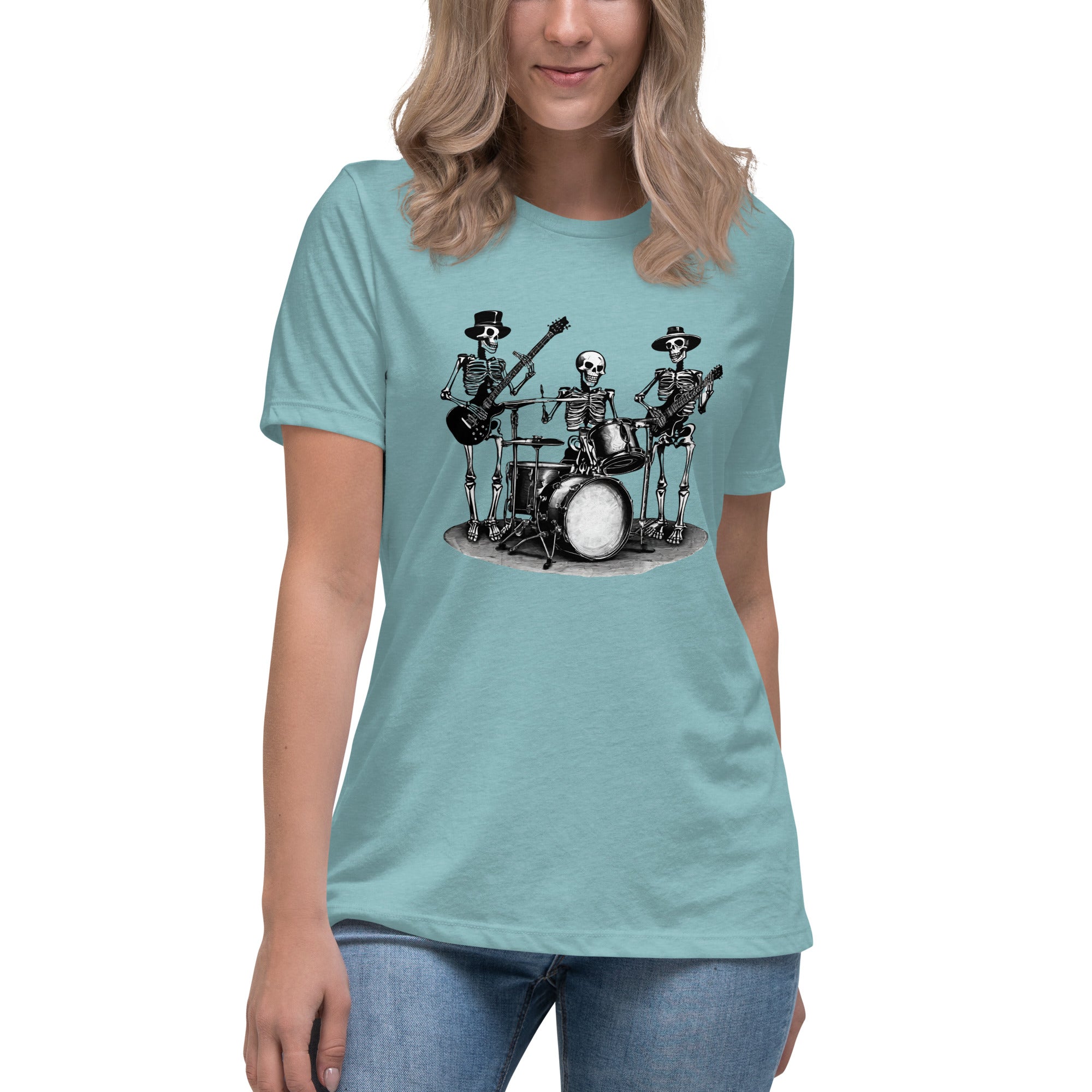 Skeleton Band Women's Relaxed T-Shirt