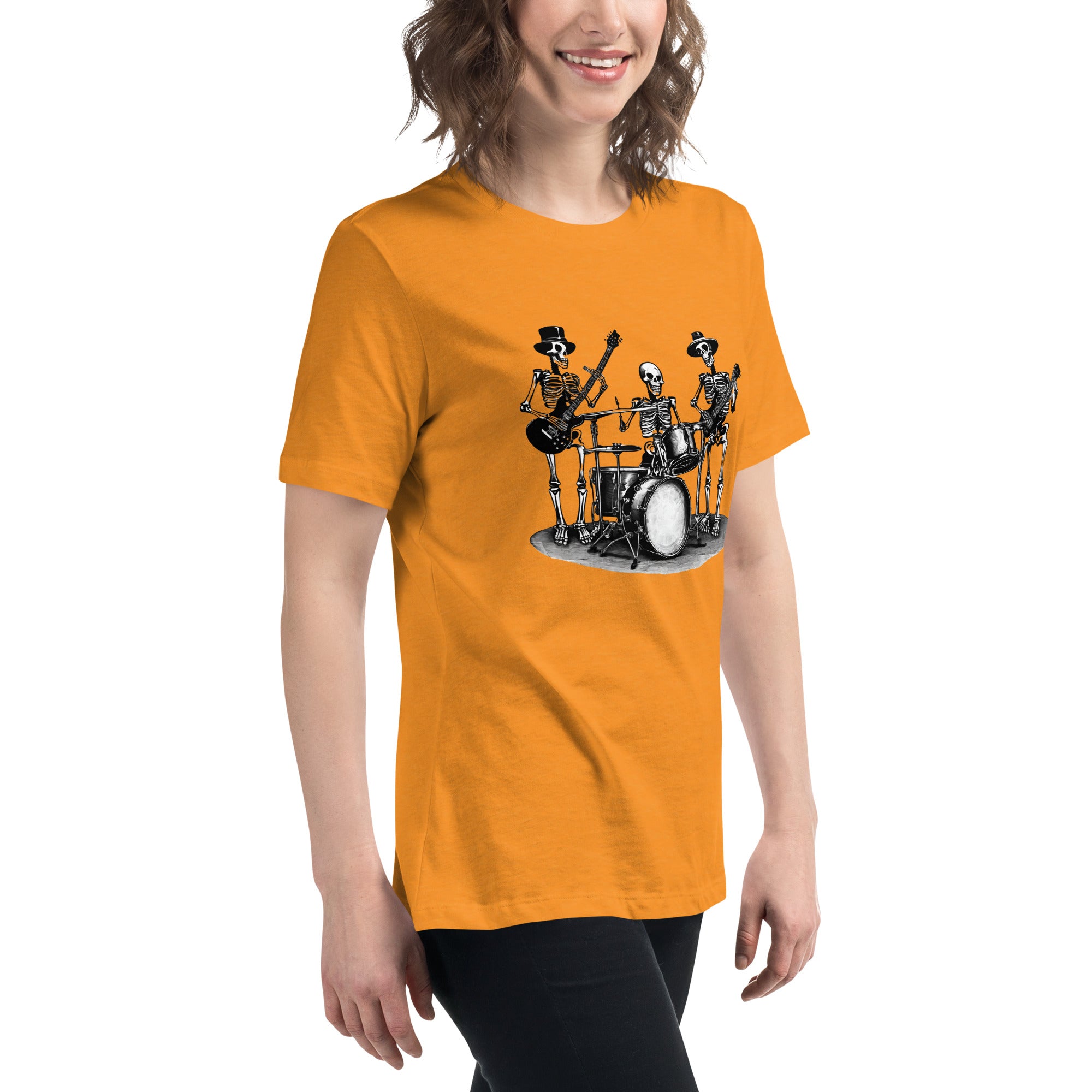 Skeleton Band Women's Relaxed T-Shirt