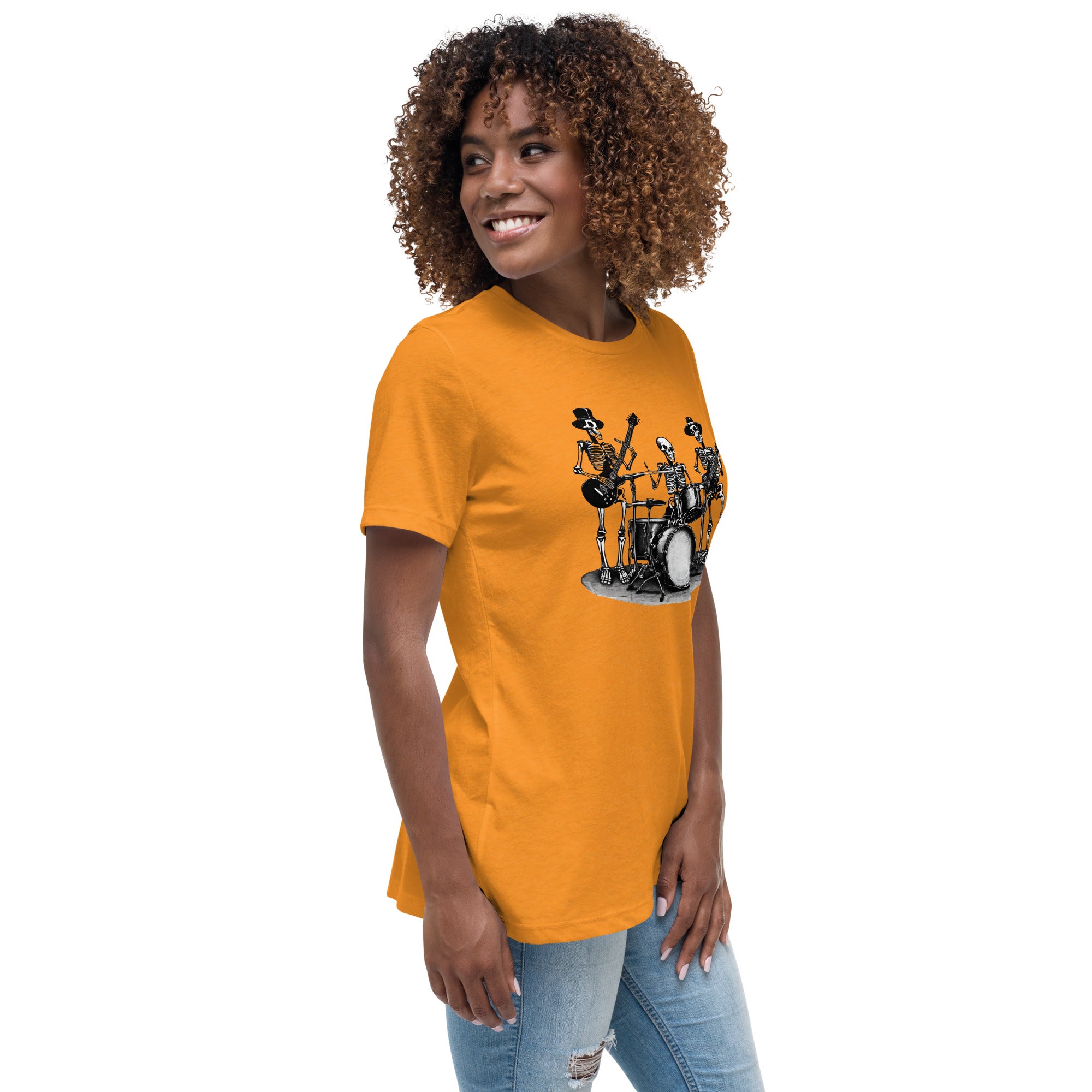 Skeleton Band Women's Relaxed T-Shirt