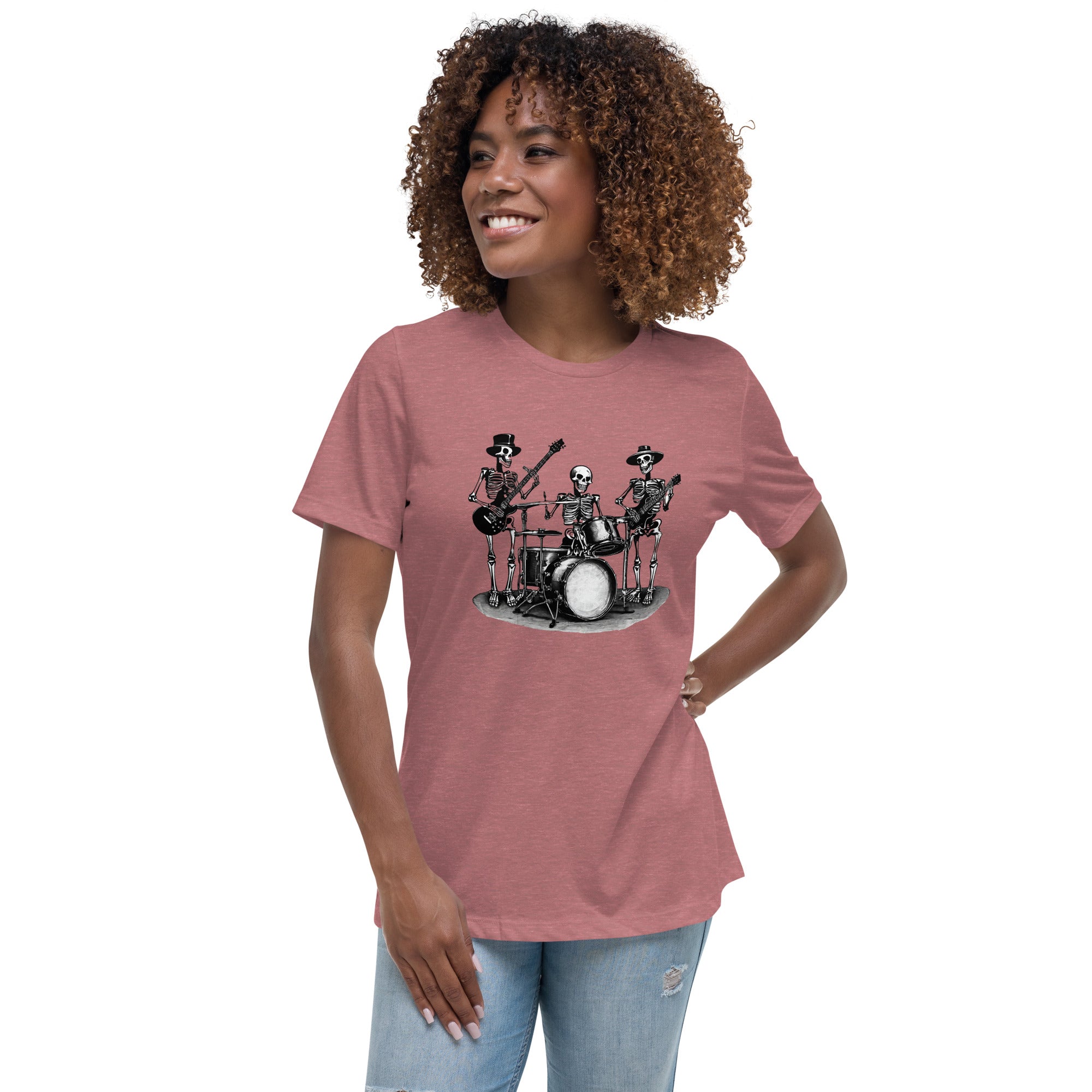 Skeleton Band Women's Relaxed T-Shirt