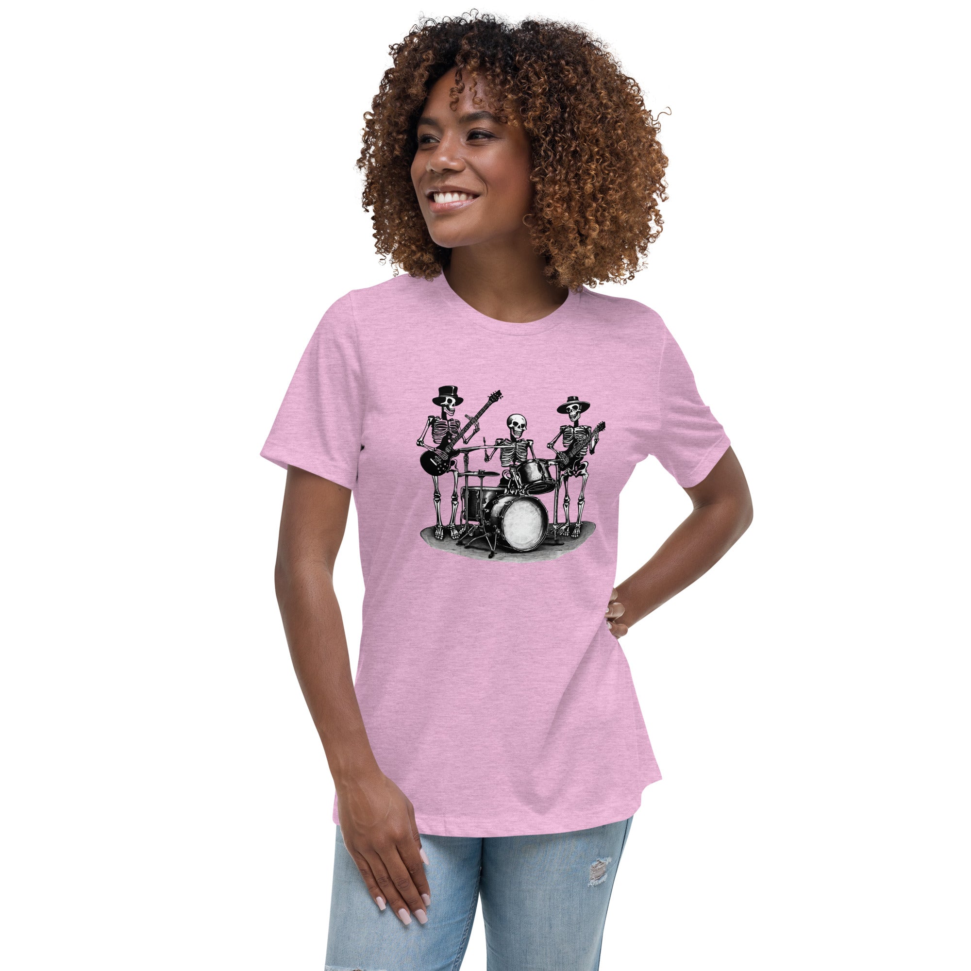 Skeleton Band Women's Relaxed T-Shirt