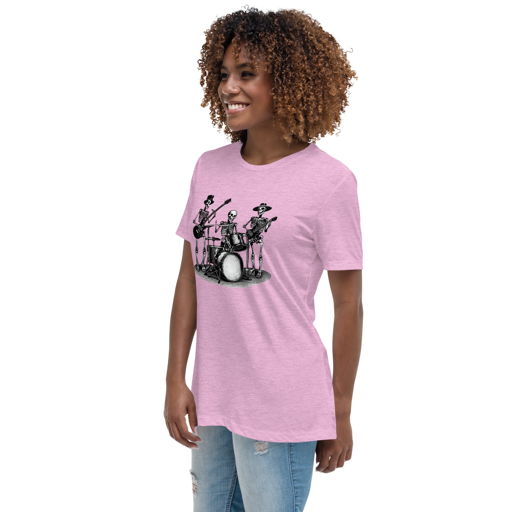 Skeleton Band Women's Relaxed T-Shirt