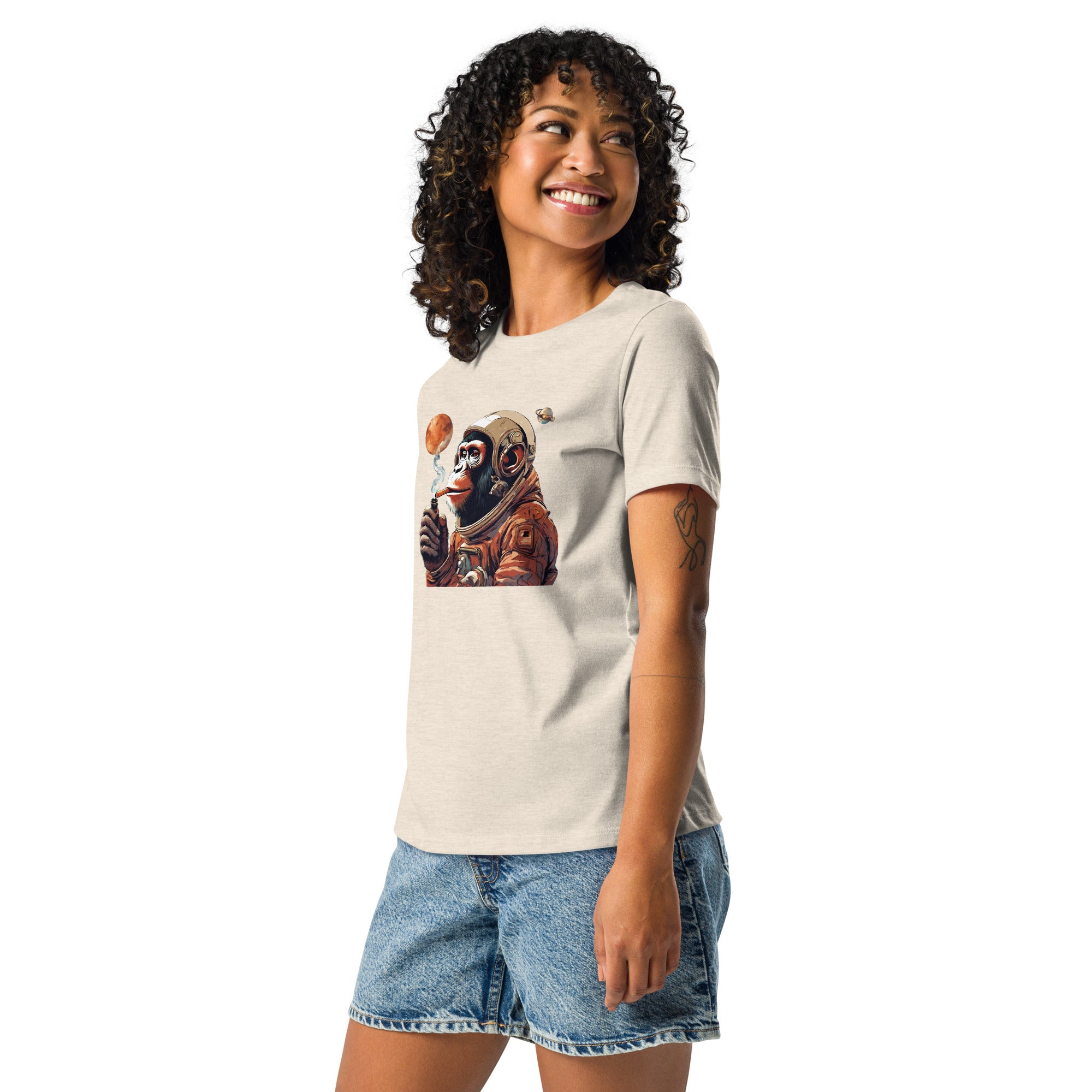 Ape Astronaut Women's Relaxed T-Shirt