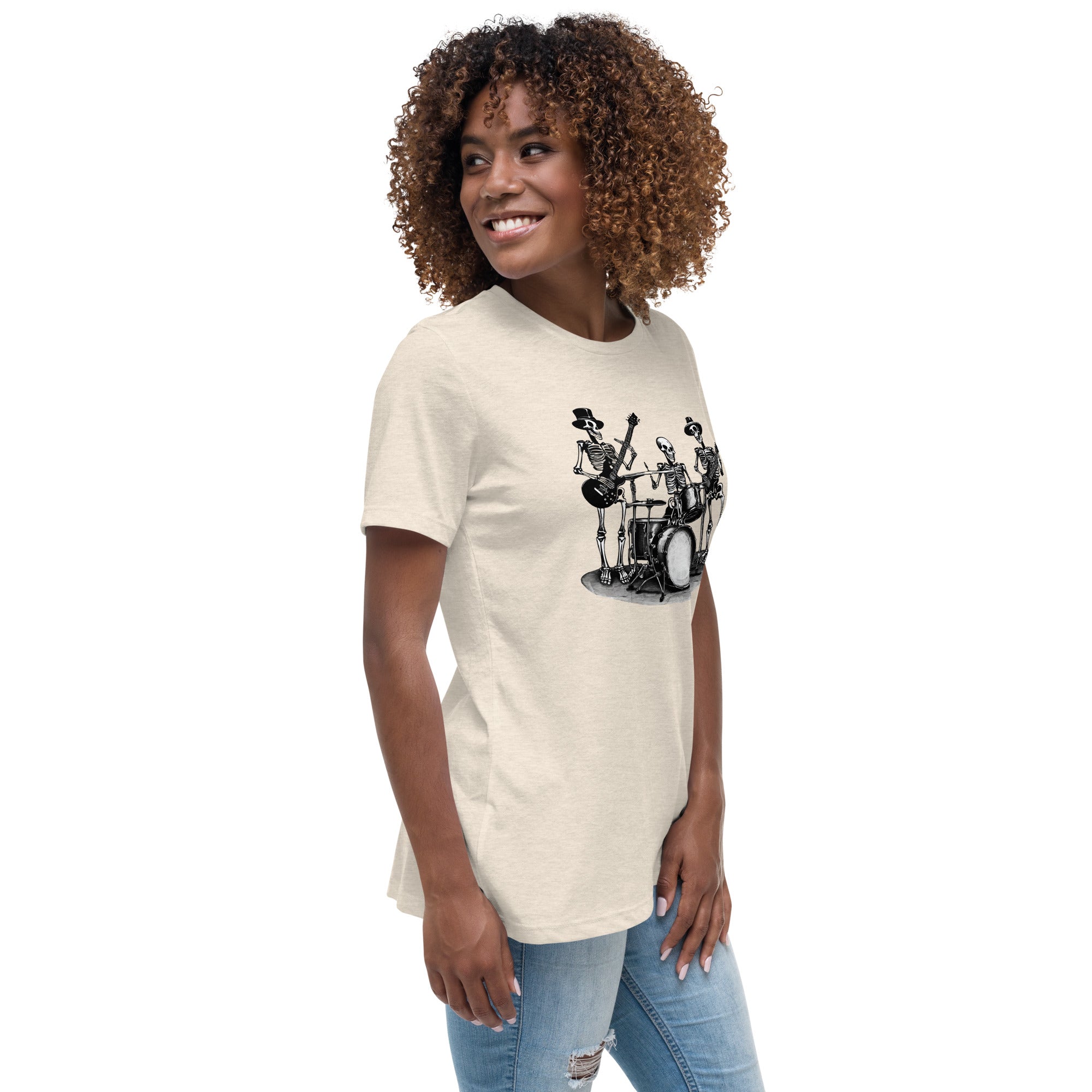 Skeleton Band Women's Relaxed T-Shirt