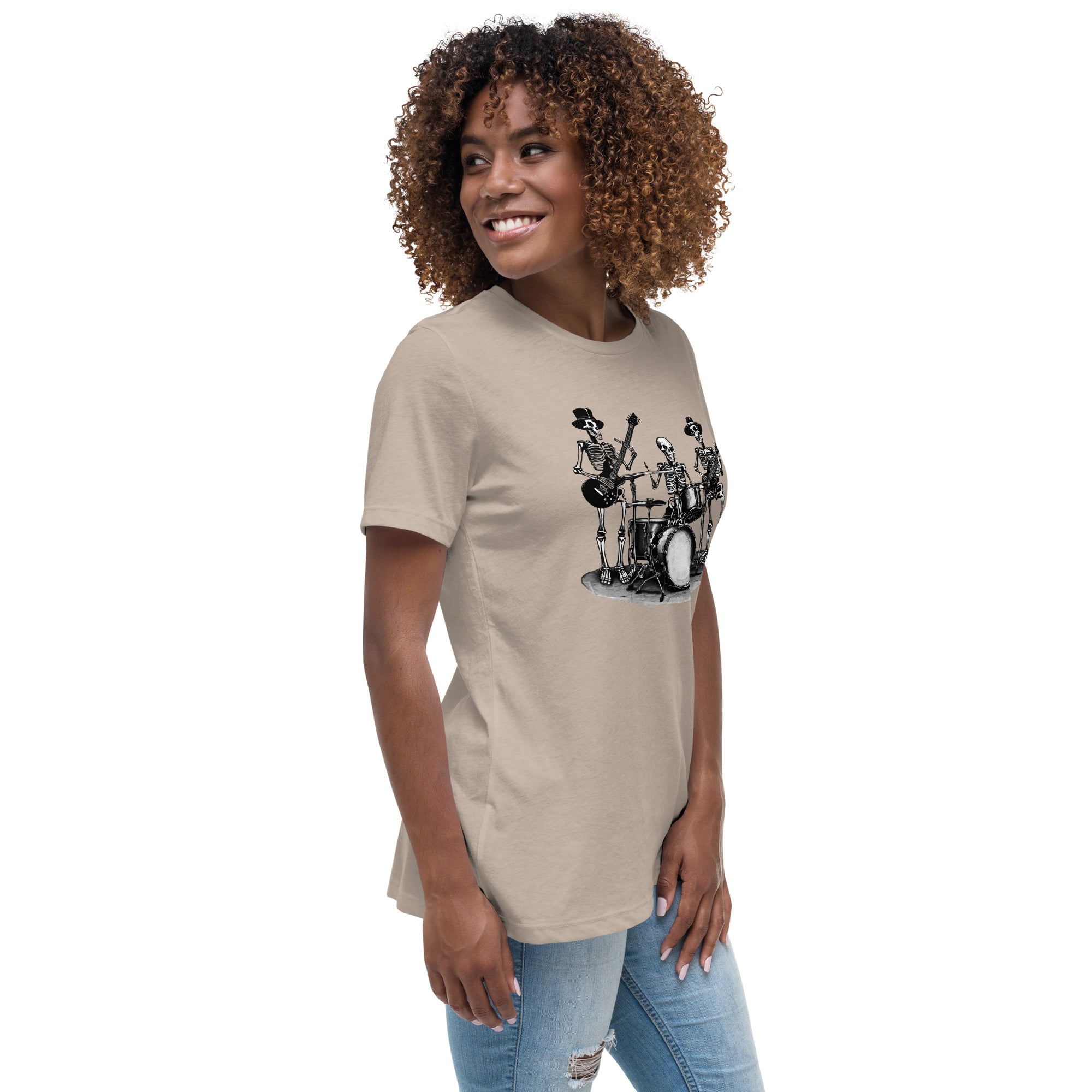 Skeleton Band Women's Relaxed T-Shirt