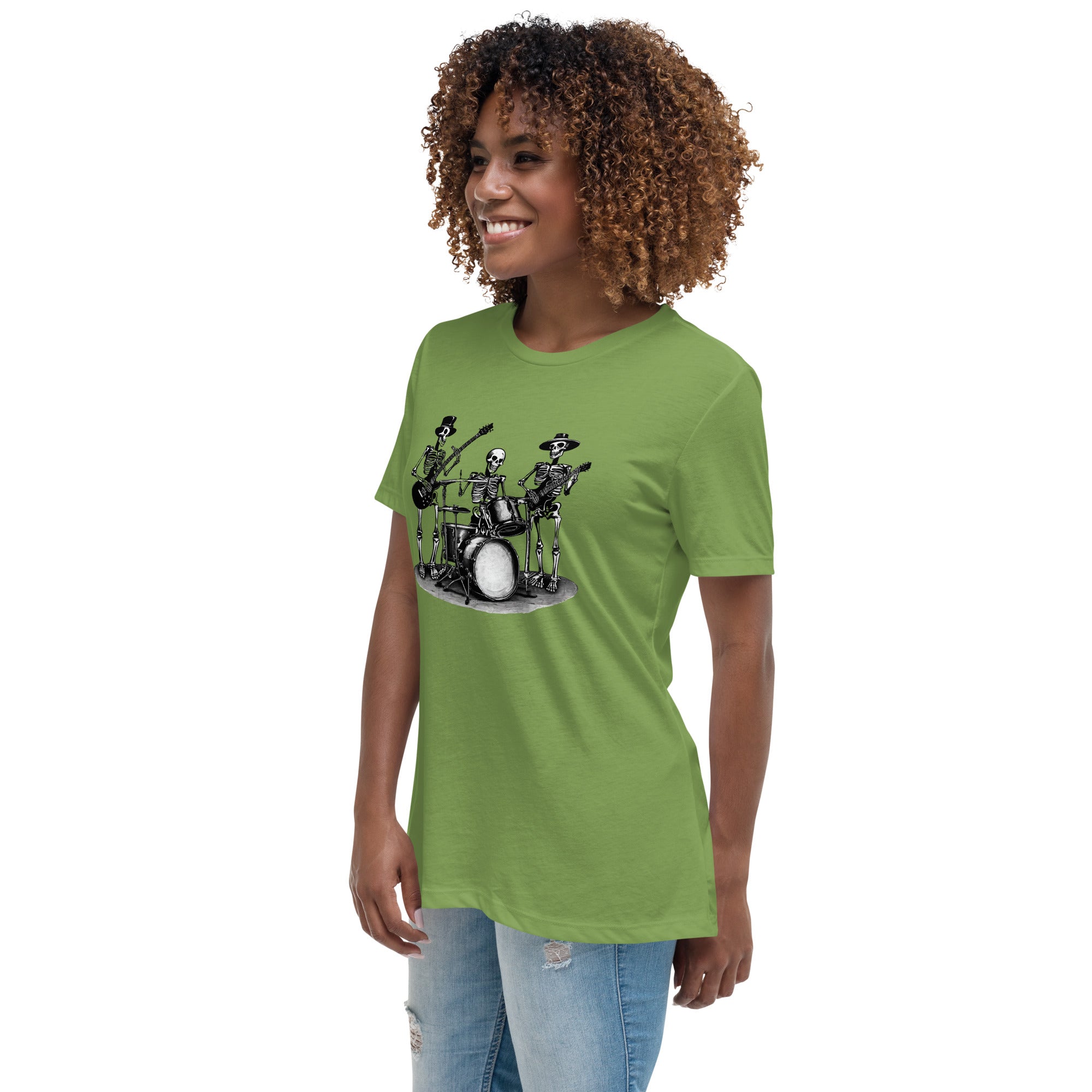 Skeleton Band Women's Relaxed T-Shirt