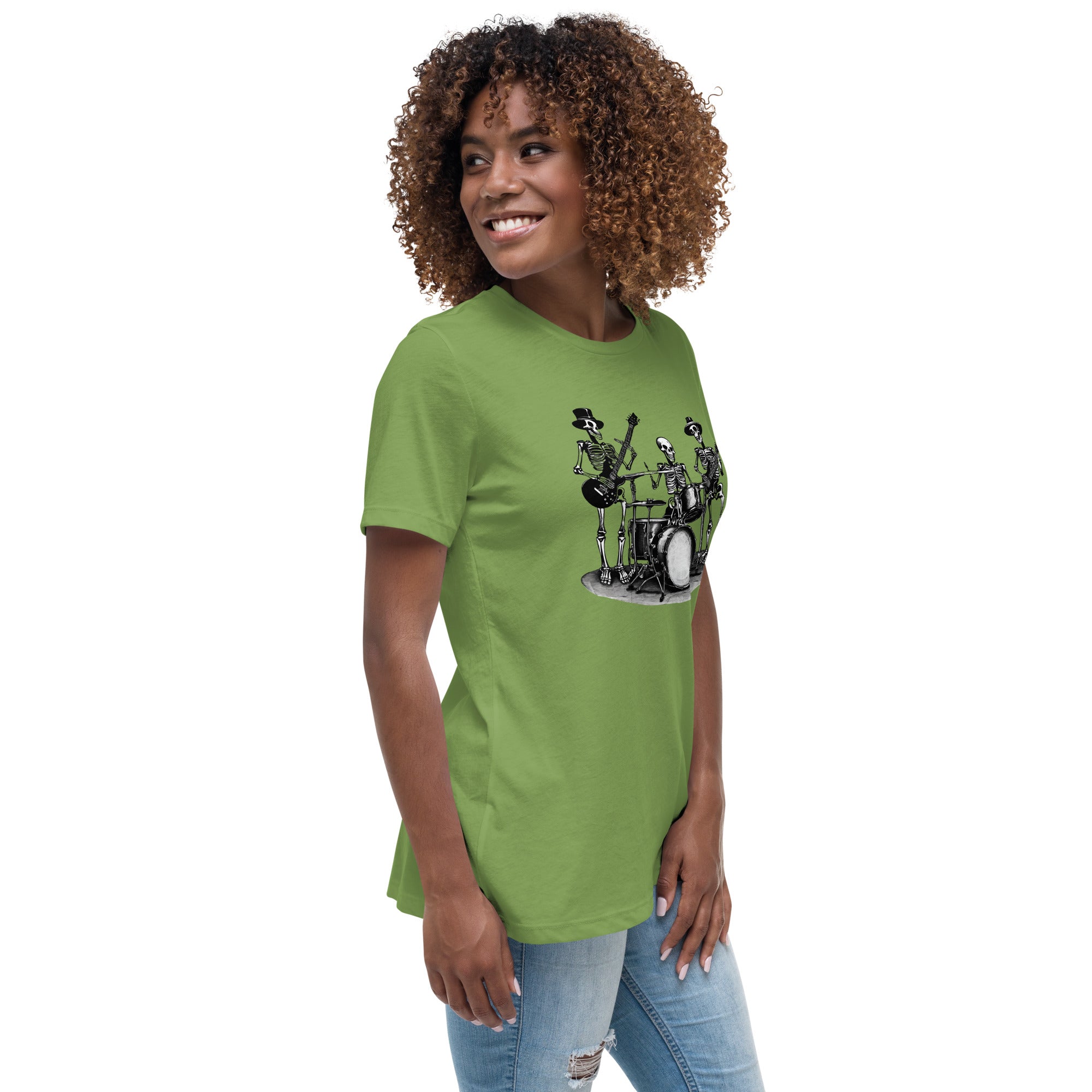 Skeleton Band Women's Relaxed T-Shirt