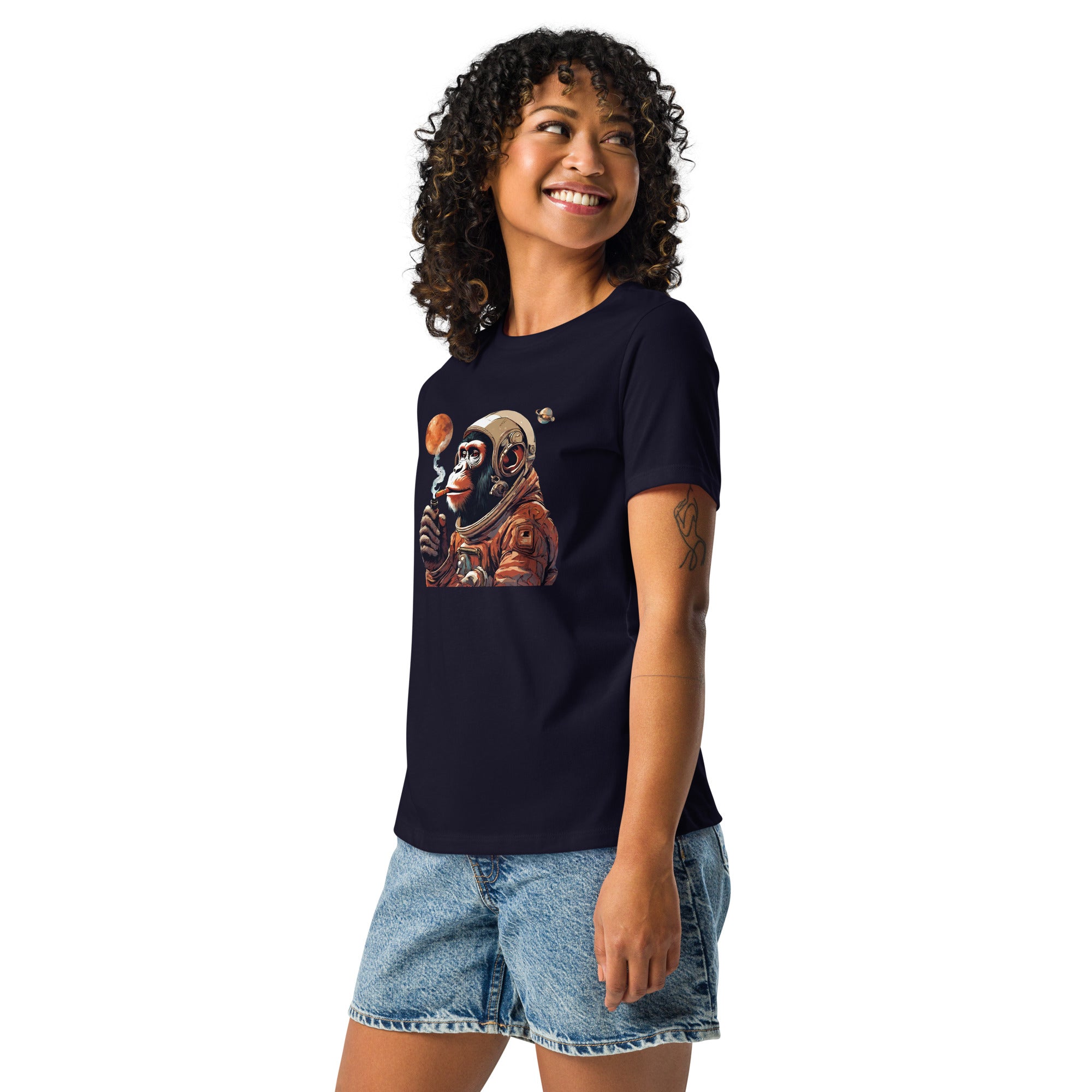 Ape Astronaut Women's Relaxed T-Shirt