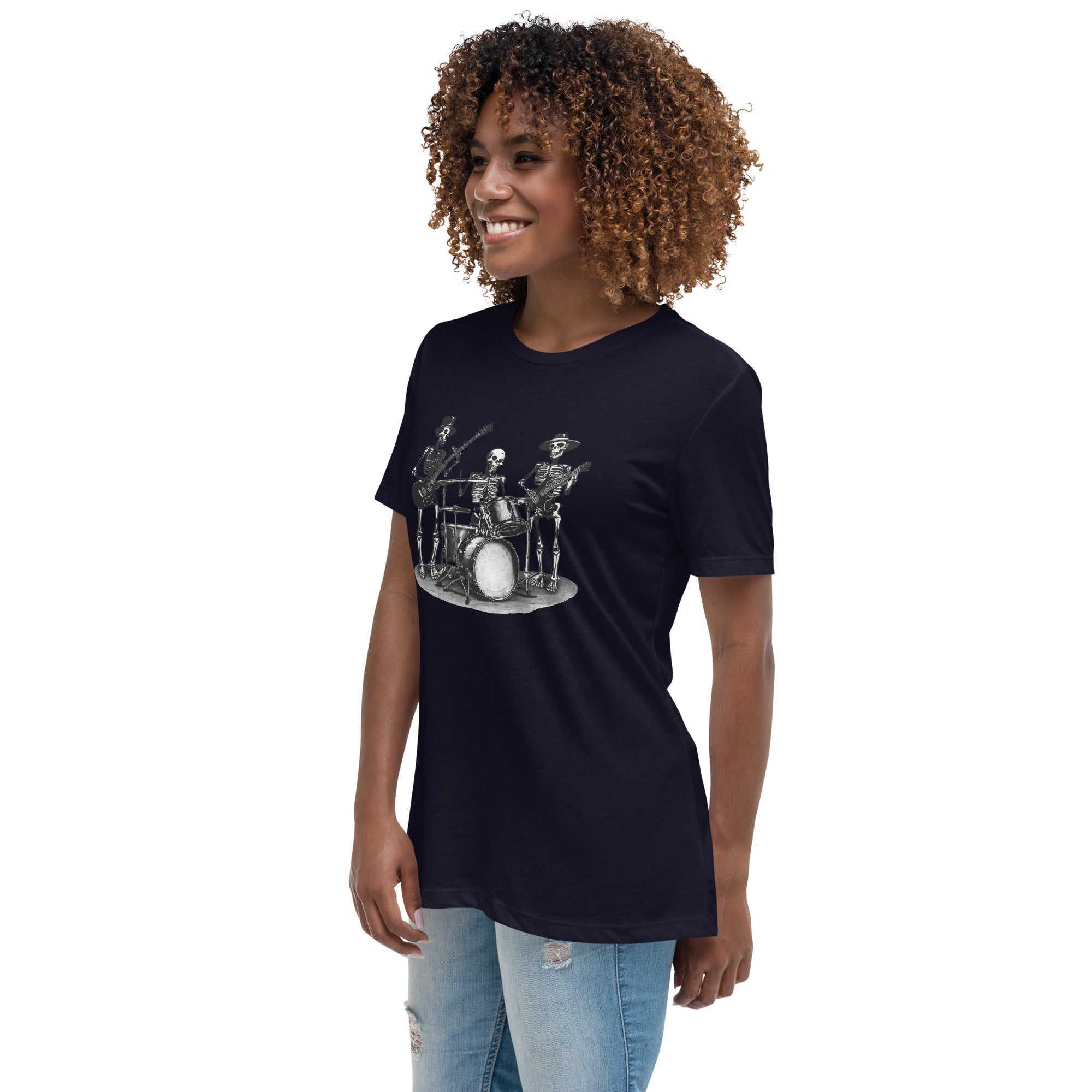 Skeleton Band Women's Relaxed T-Shirt