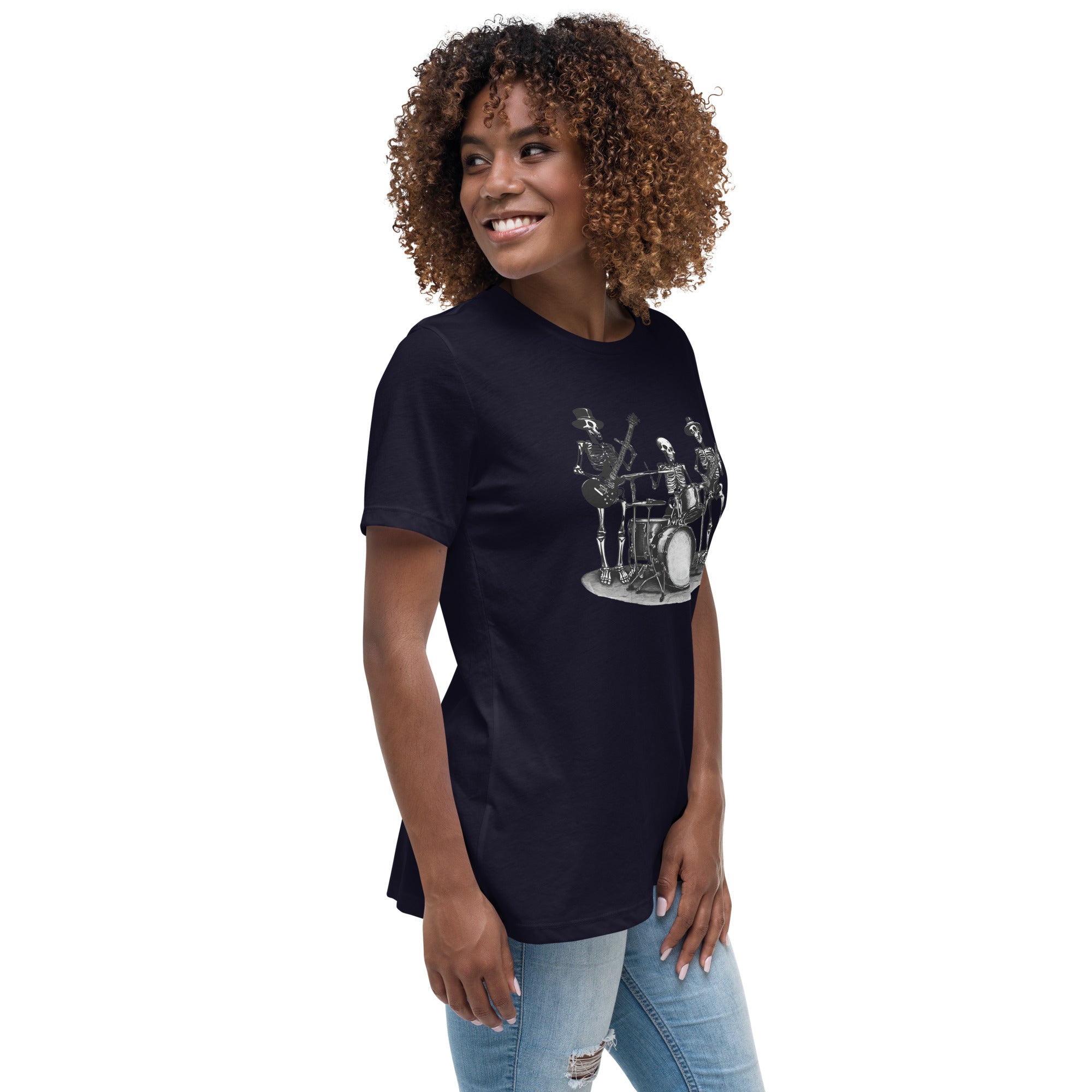 Skeleton Band Women's Relaxed T-Shirt