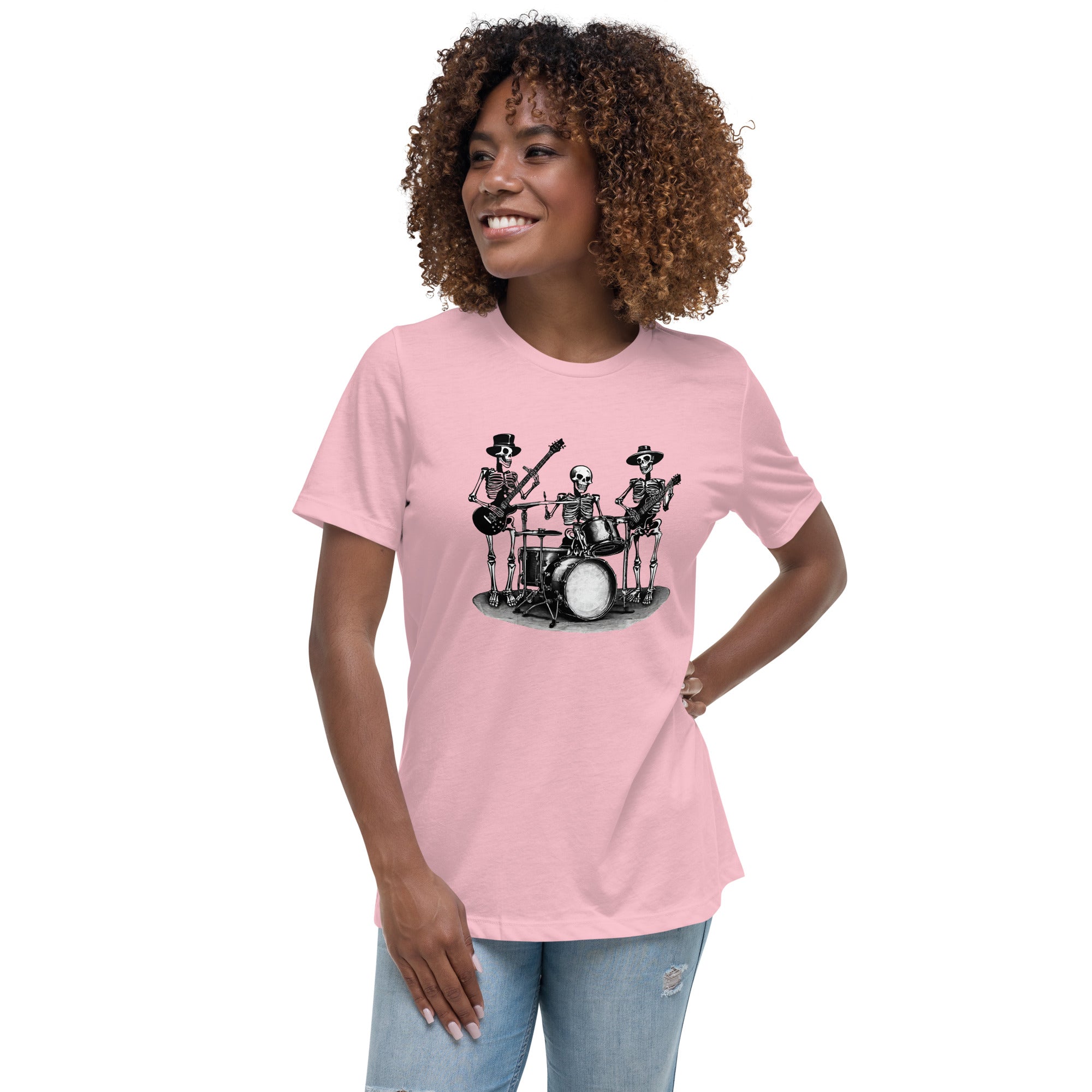 Skeleton Band Women's Relaxed T-Shirt