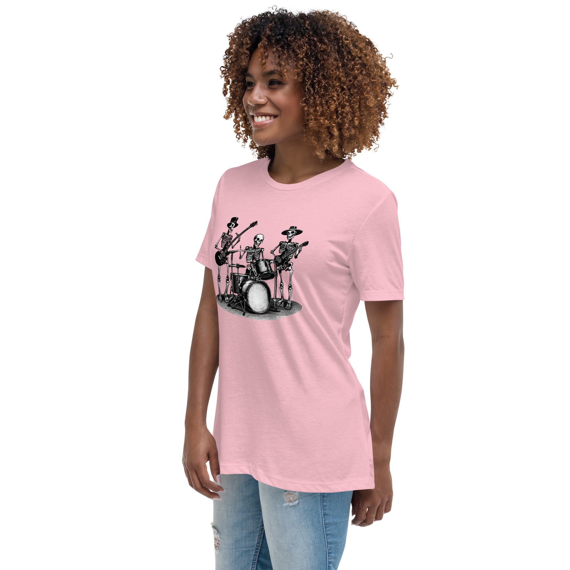 Skeleton Band Women's Relaxed T-Shirt