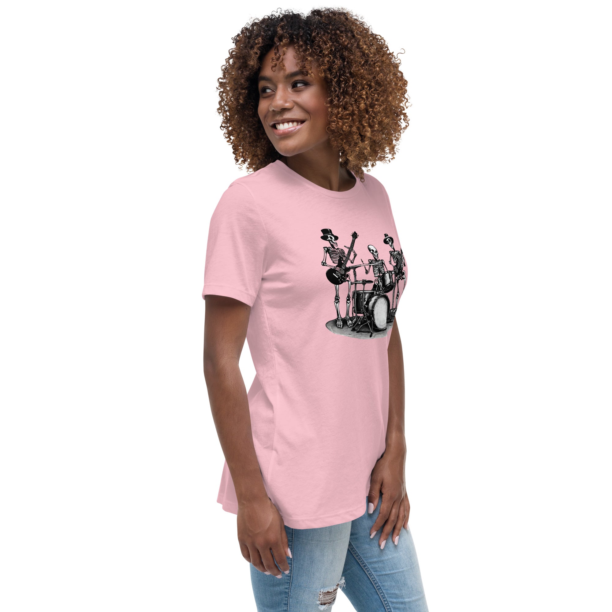 Skeleton Band Women's Relaxed T-Shirt