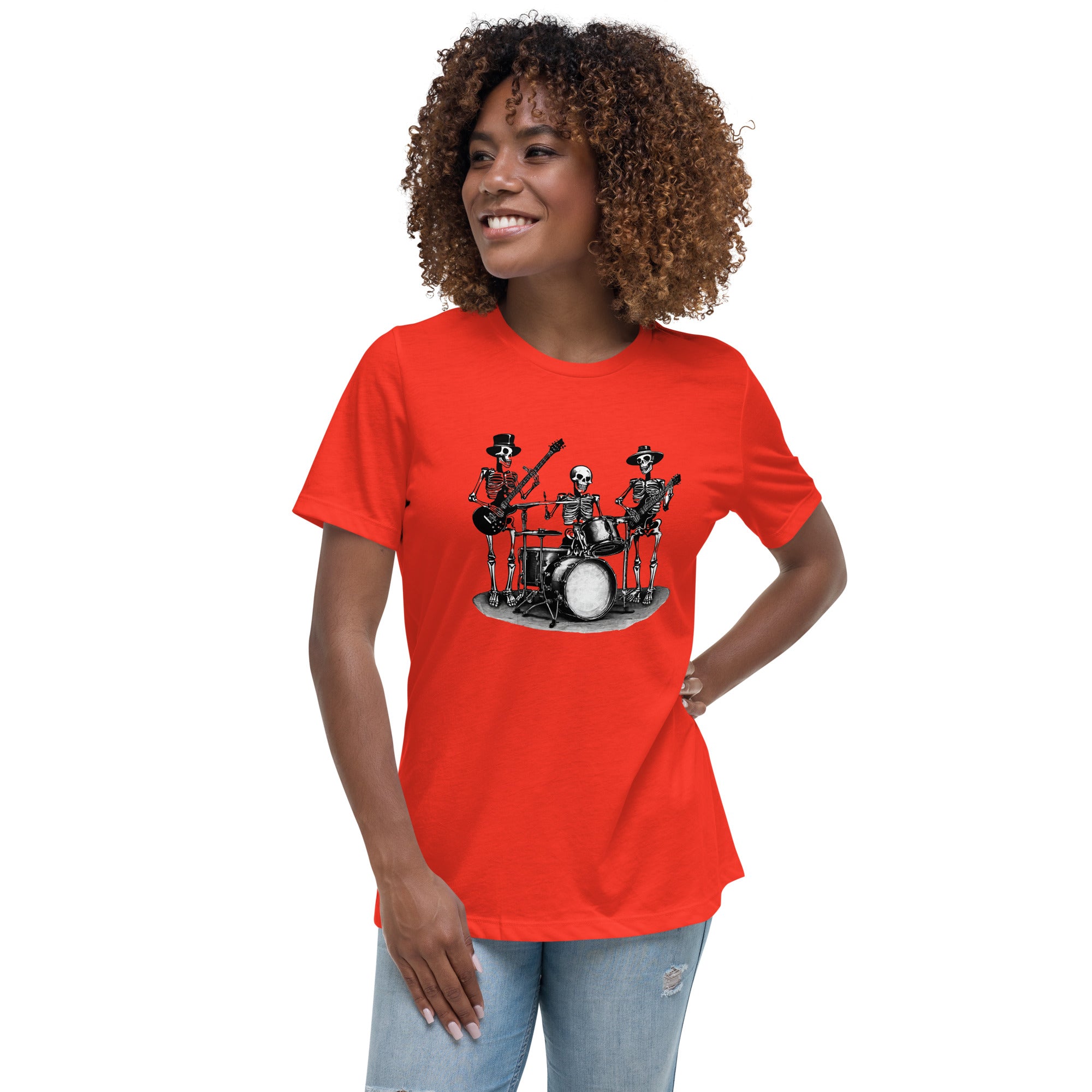 Skeleton Band Women's Relaxed T-Shirt