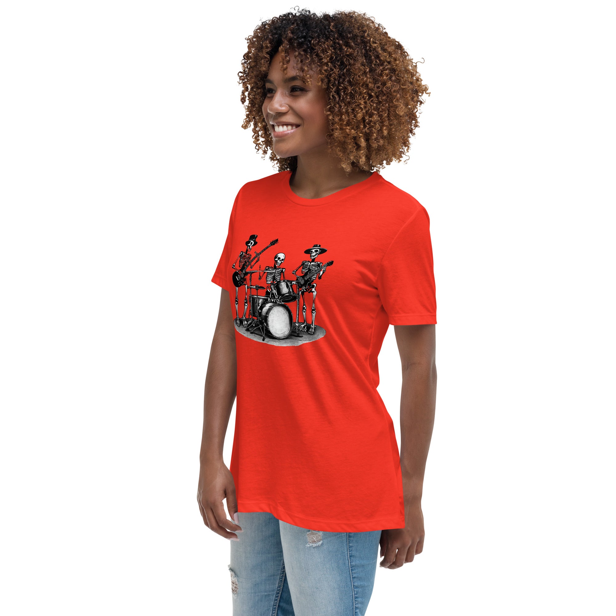 Skeleton Band Women's Relaxed T-Shirt