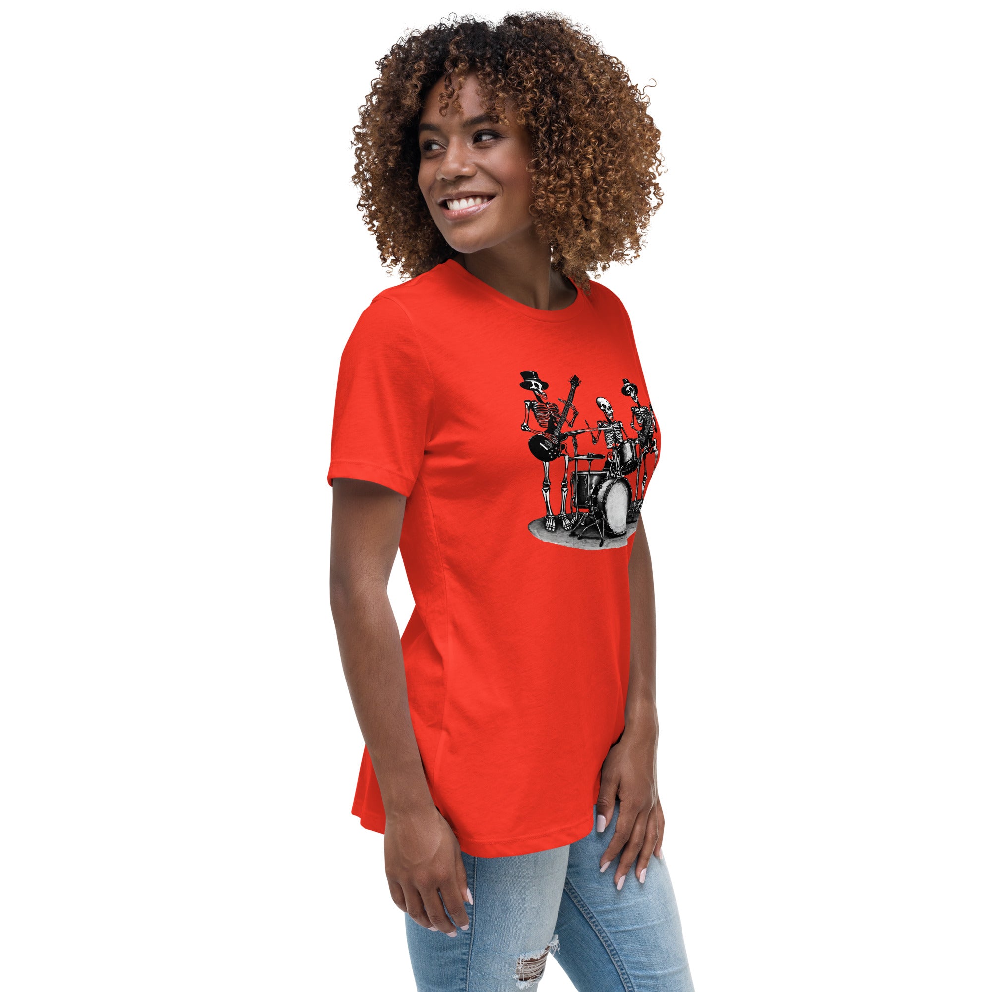 Skeleton Band Women's Relaxed T-Shirt