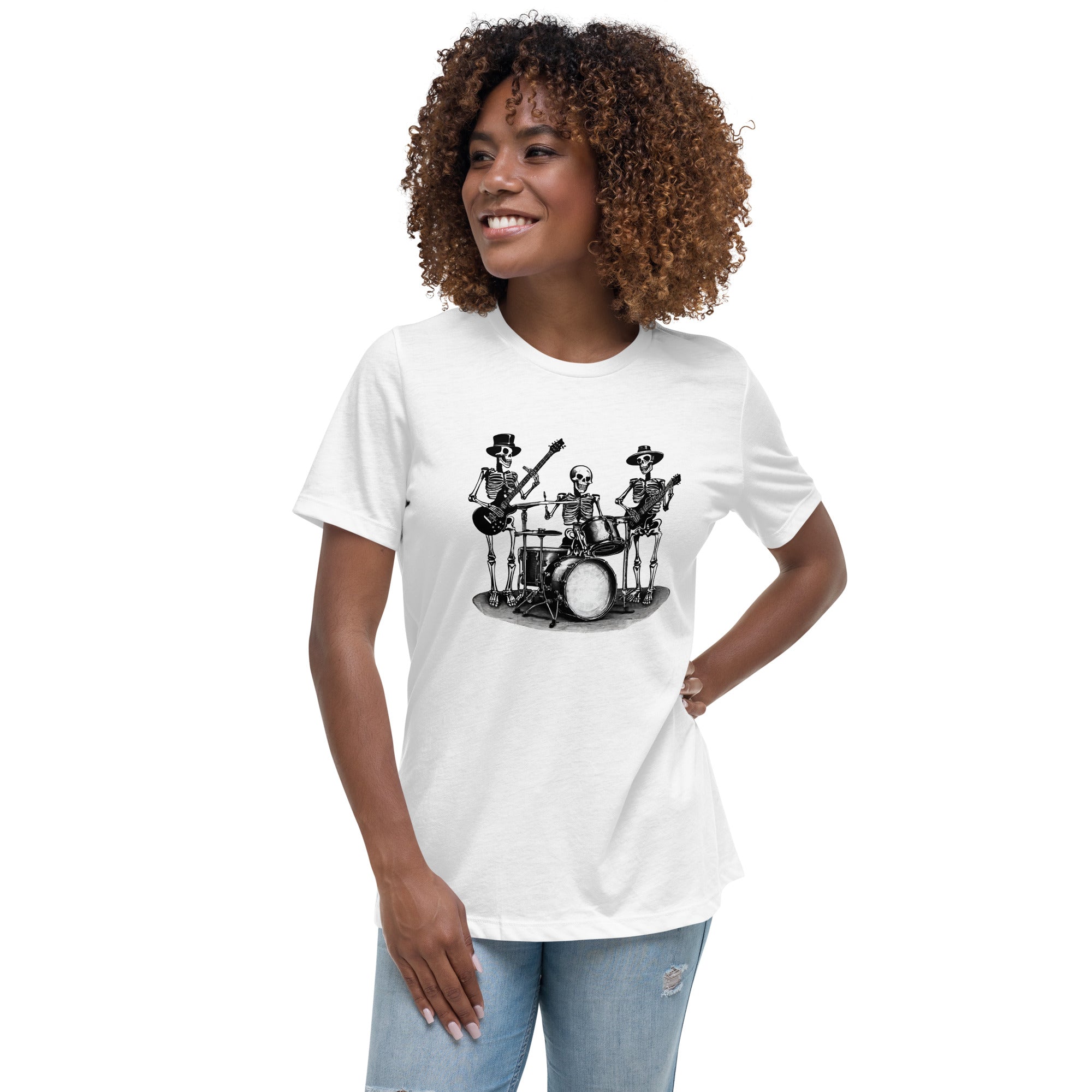 Skeleton Band Women's Relaxed T-Shirt