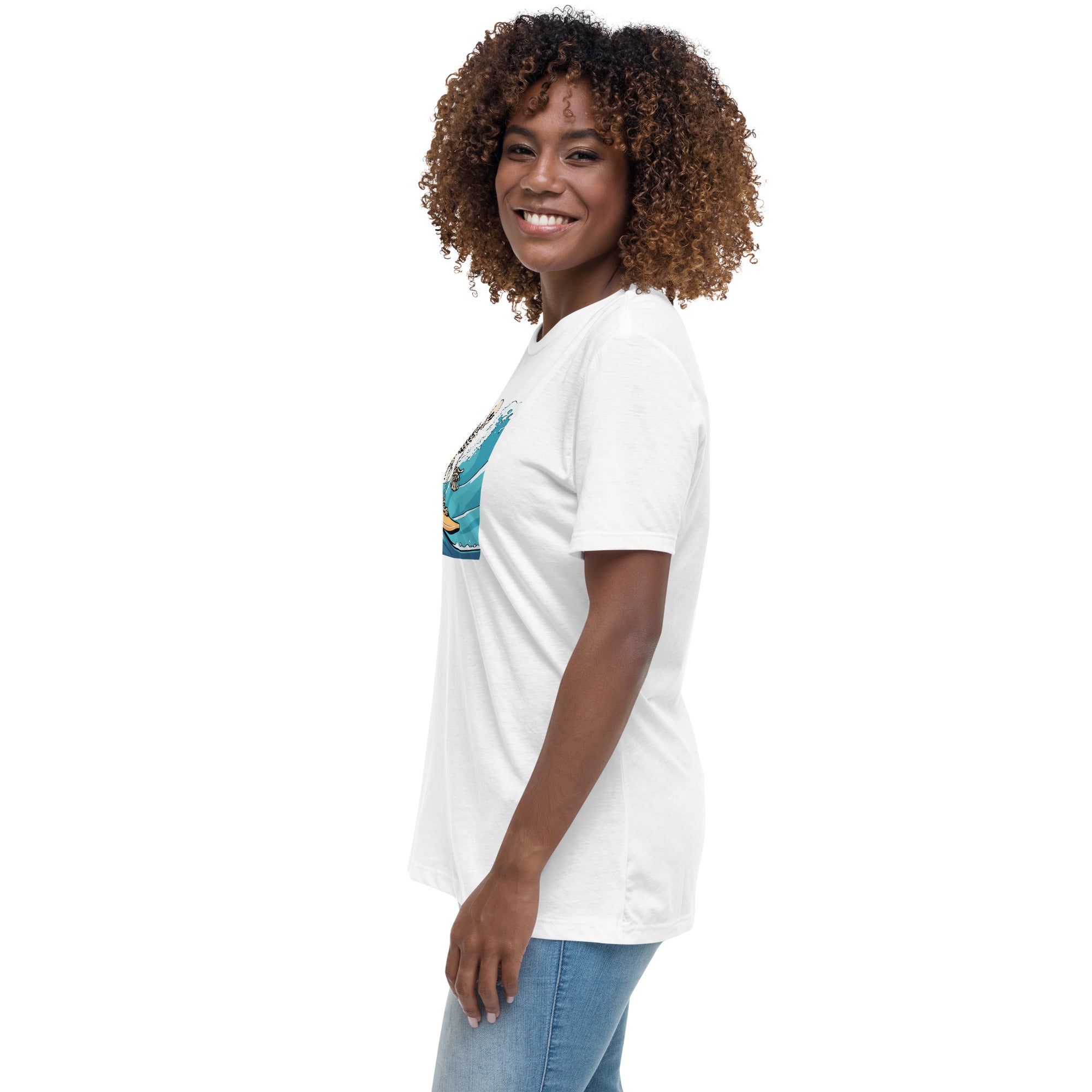 Surfing Skeleton Women's Relaxed T-Shirt