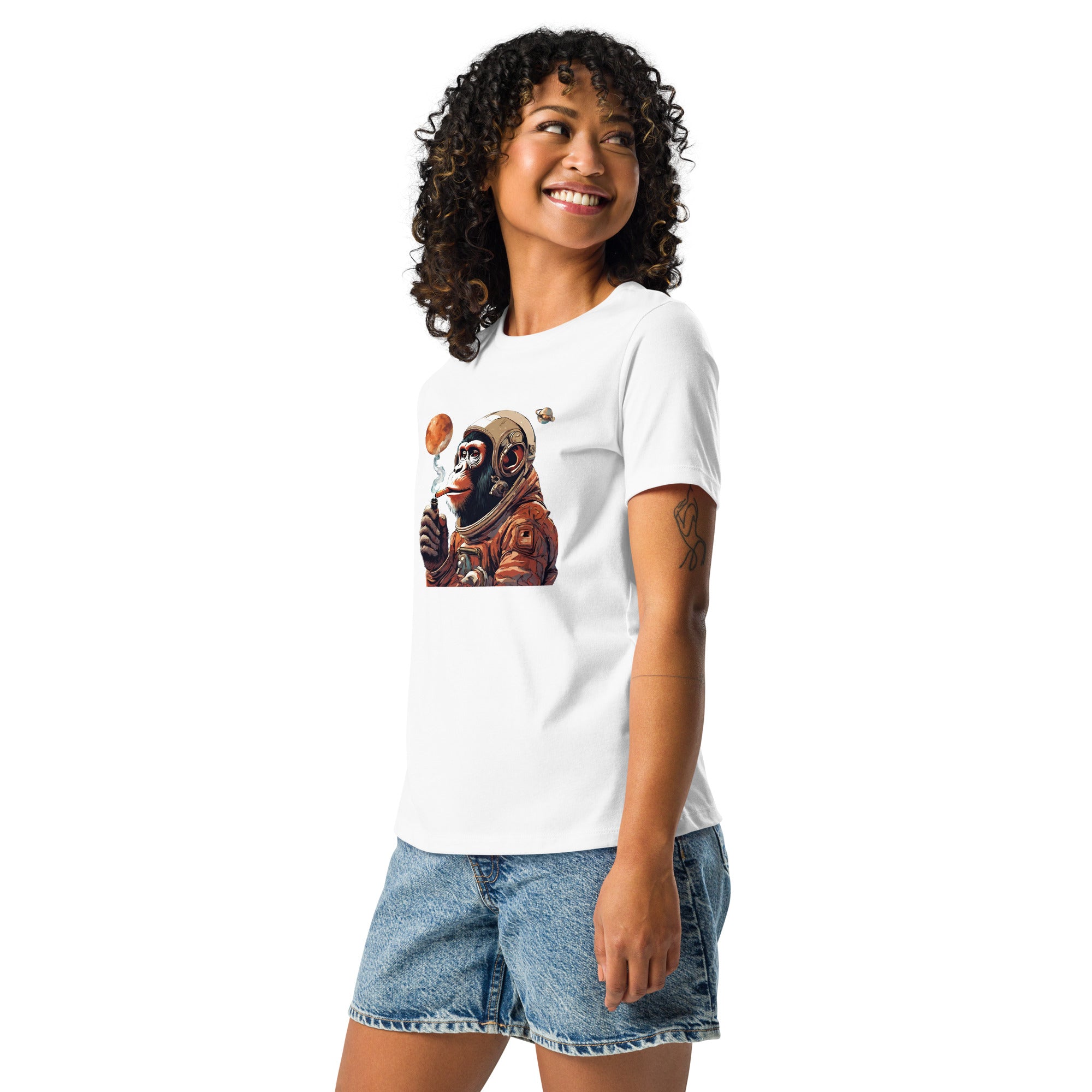 Ape Astronaut Women's Relaxed T-Shirt