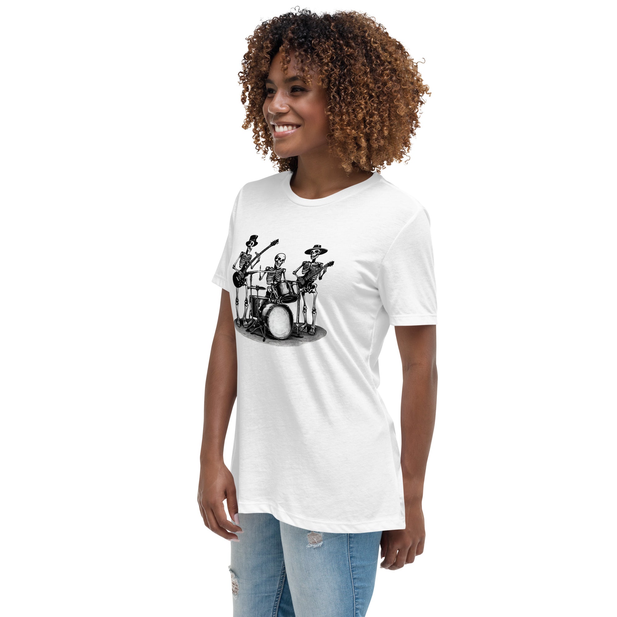 Skeleton Band Women's Relaxed T-Shirt