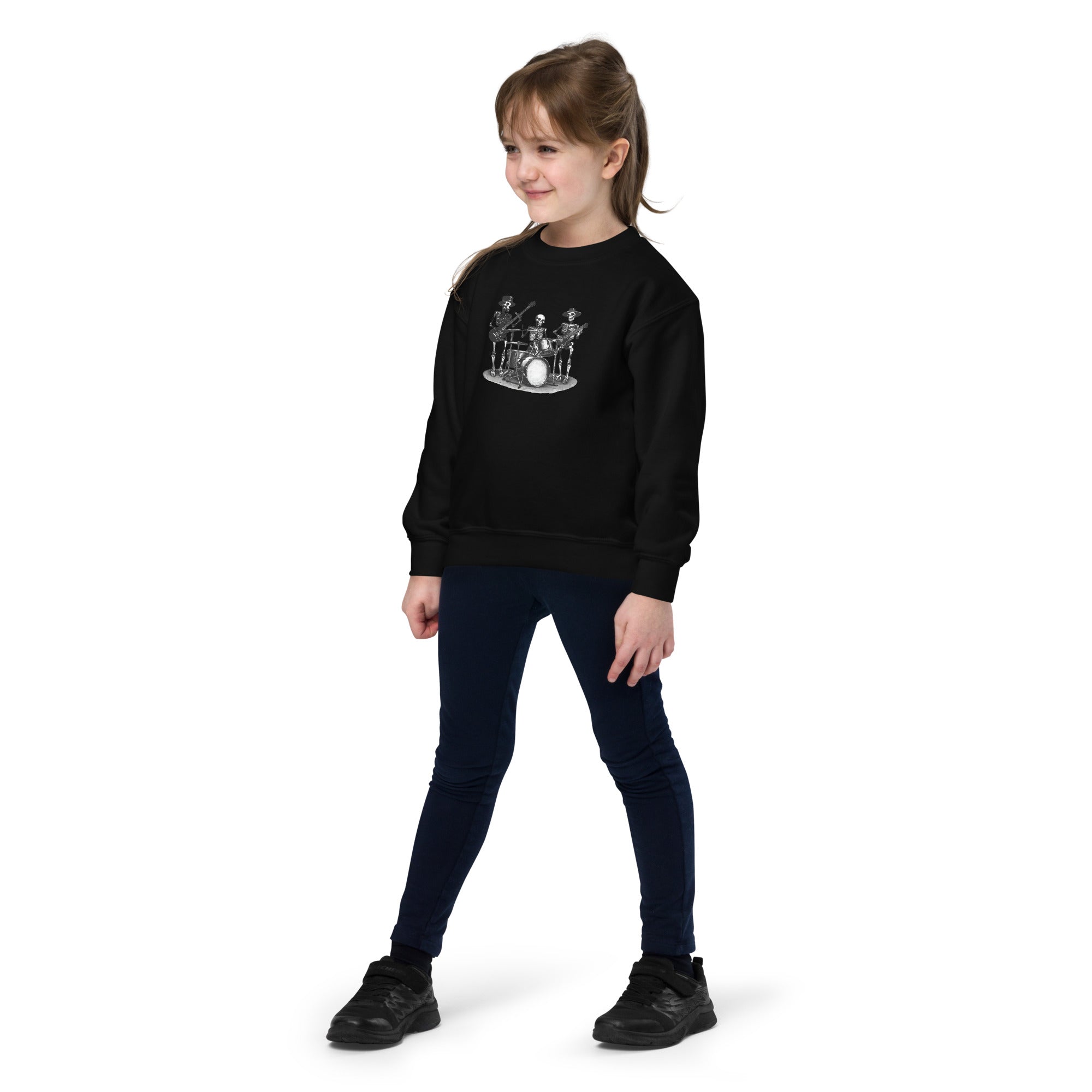 Skeleton Band Youth Crewneck Sweatshirt