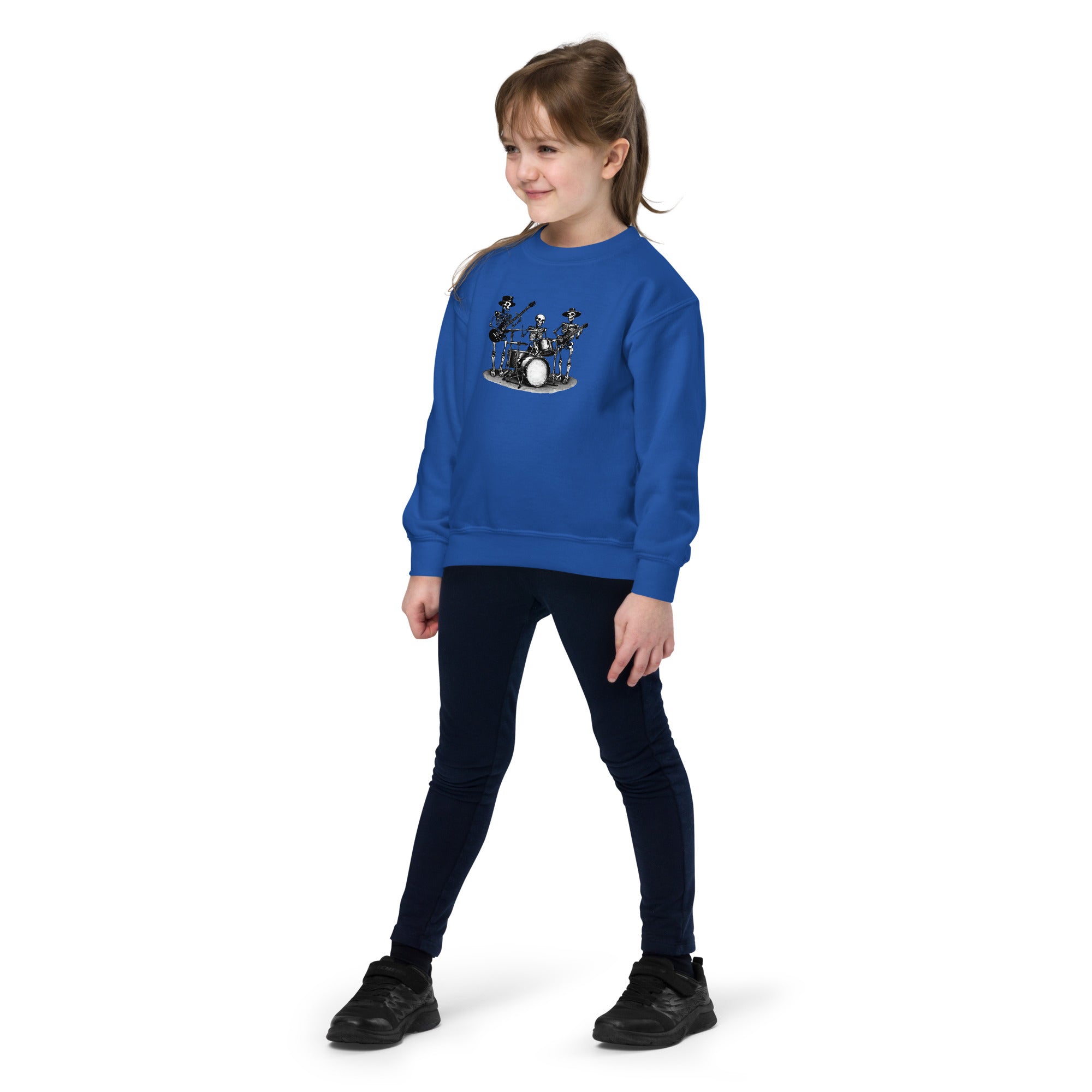 Skeleton Band Youth Crewneck Sweatshirt