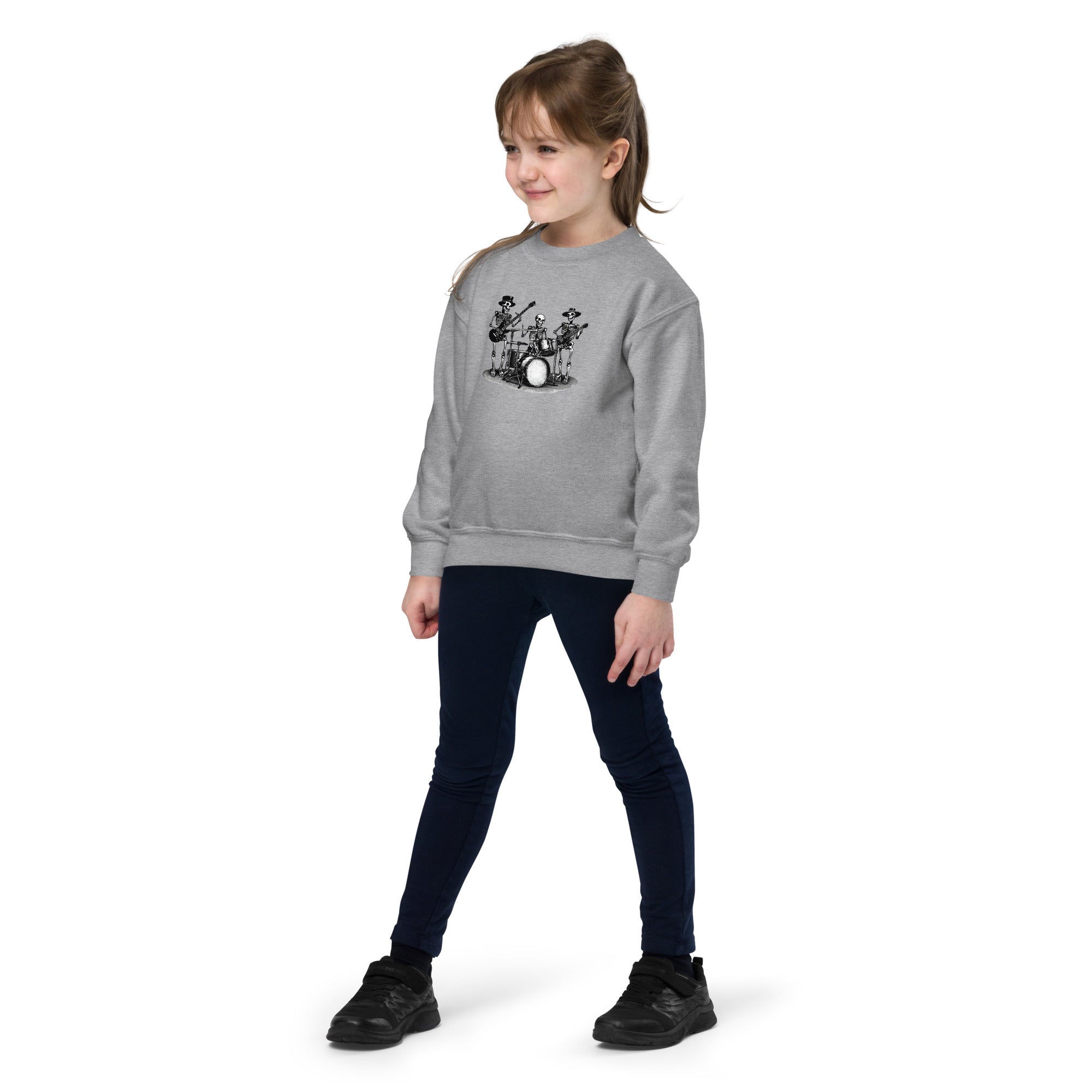 Skeleton Band Youth Crewneck Sweatshirt