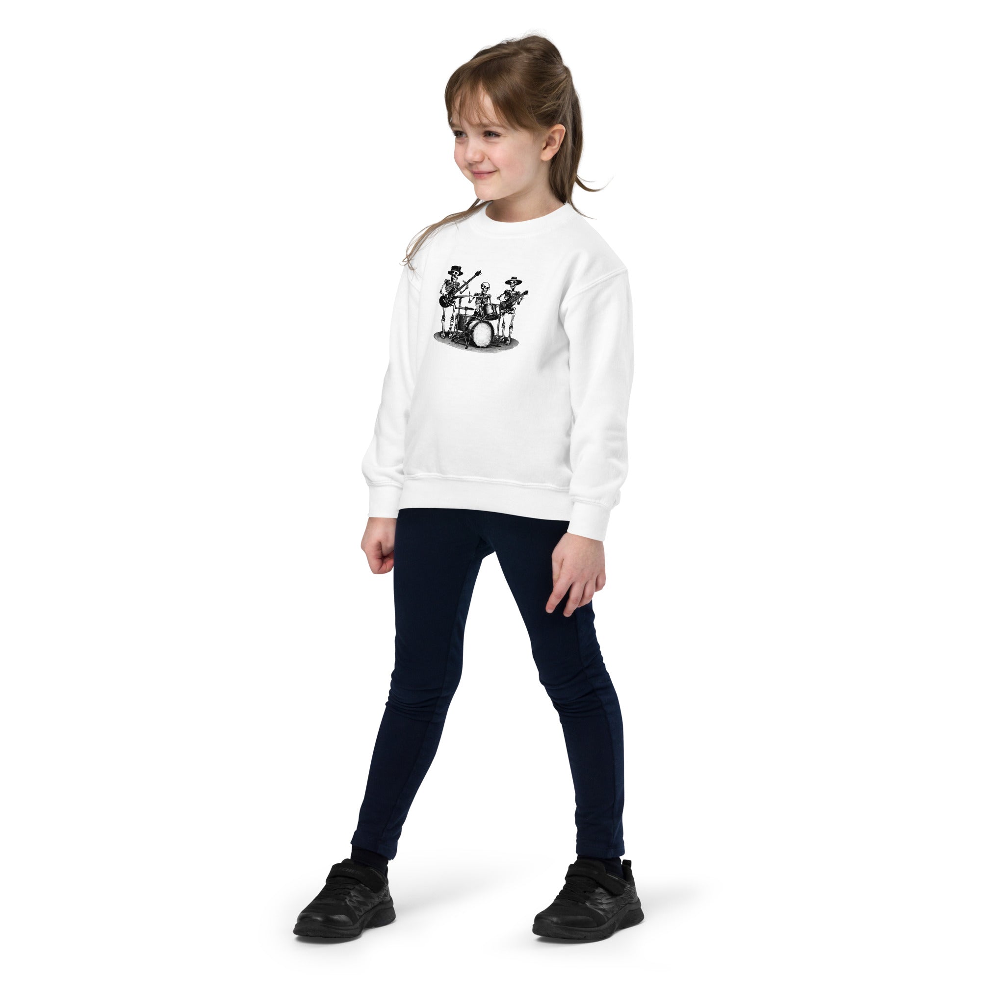 Skeleton Band Youth Crewneck Sweatshirt