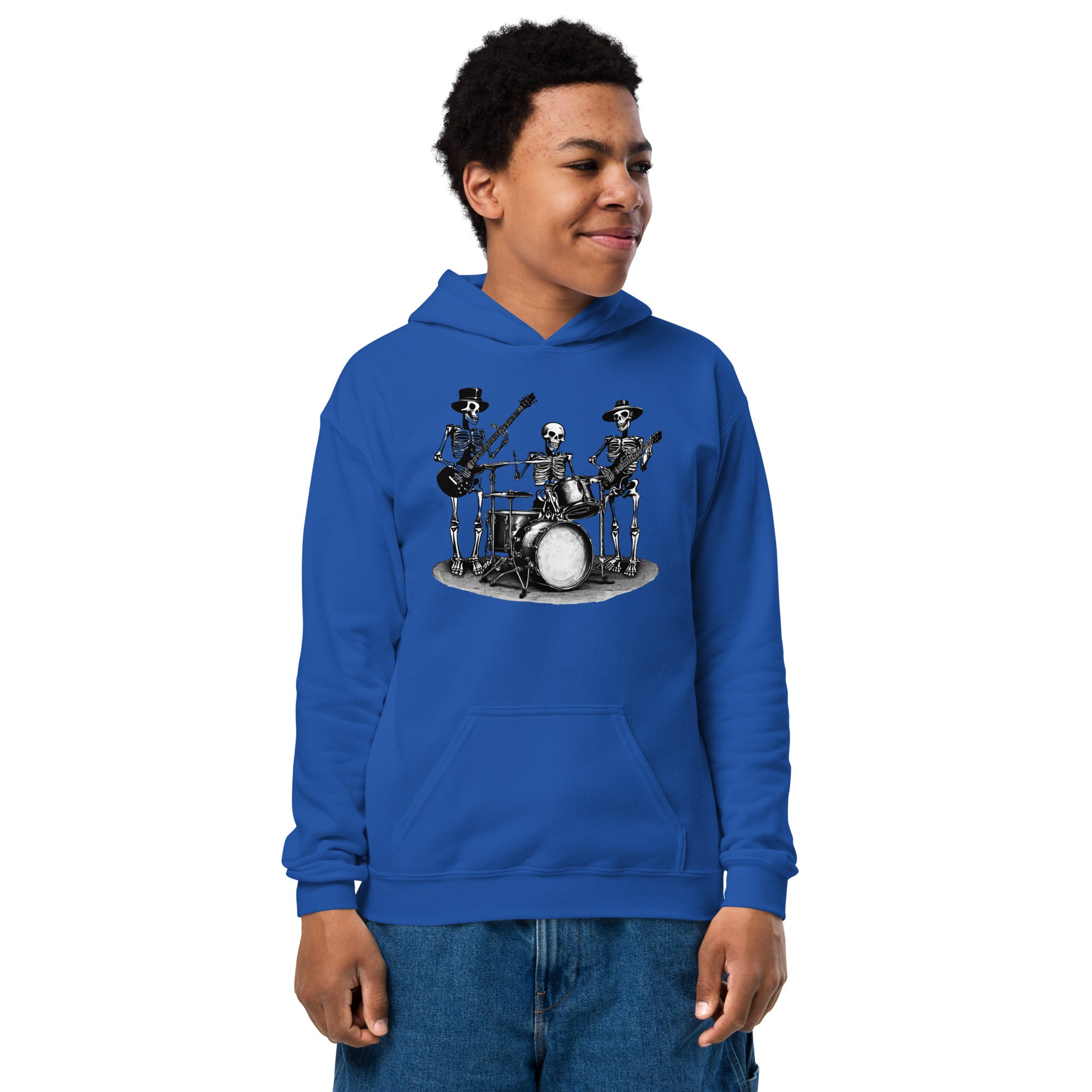 Skeleton Band Youth Heavy Blend Hoodie