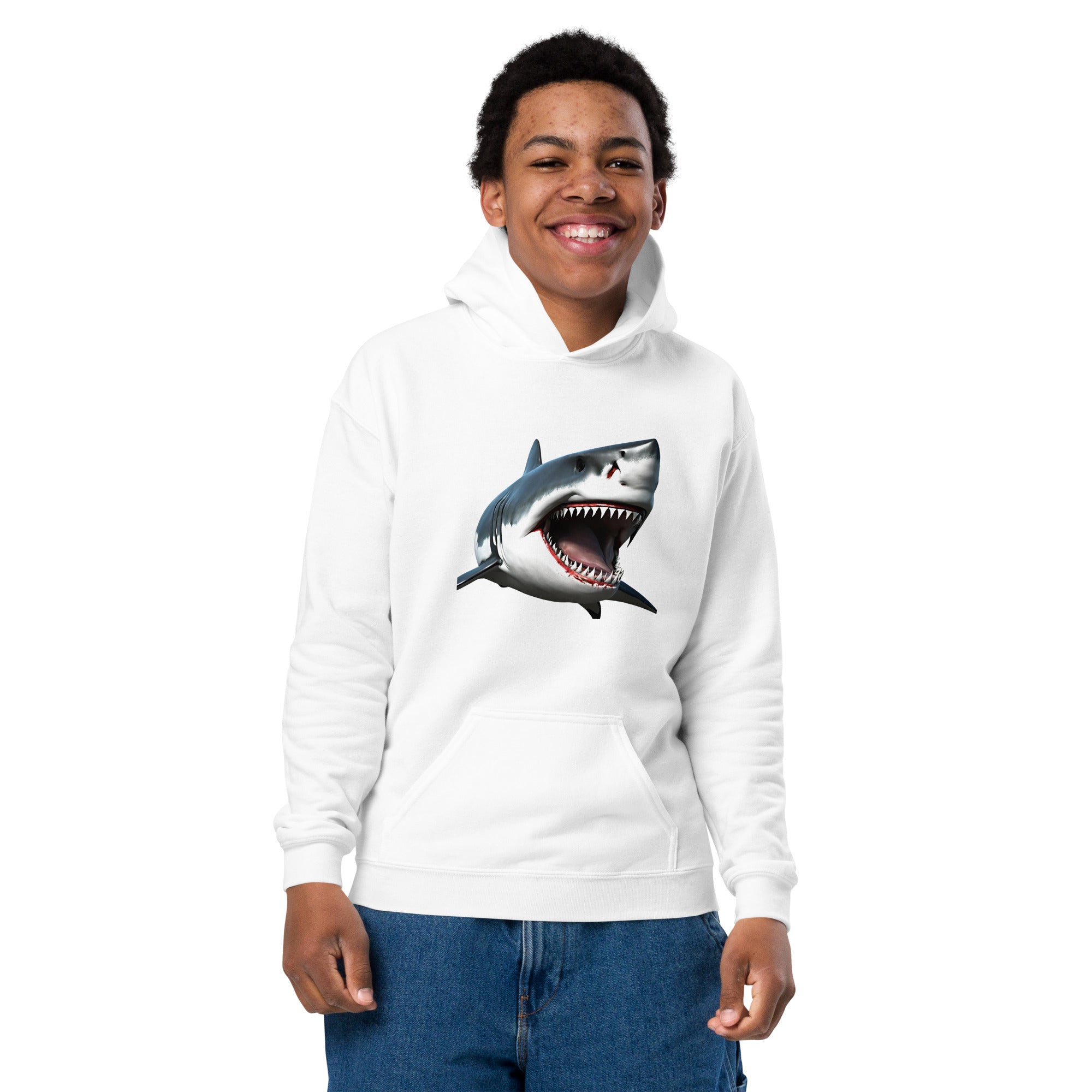 Great White Bite Youth Heavy-Blend Hoodie