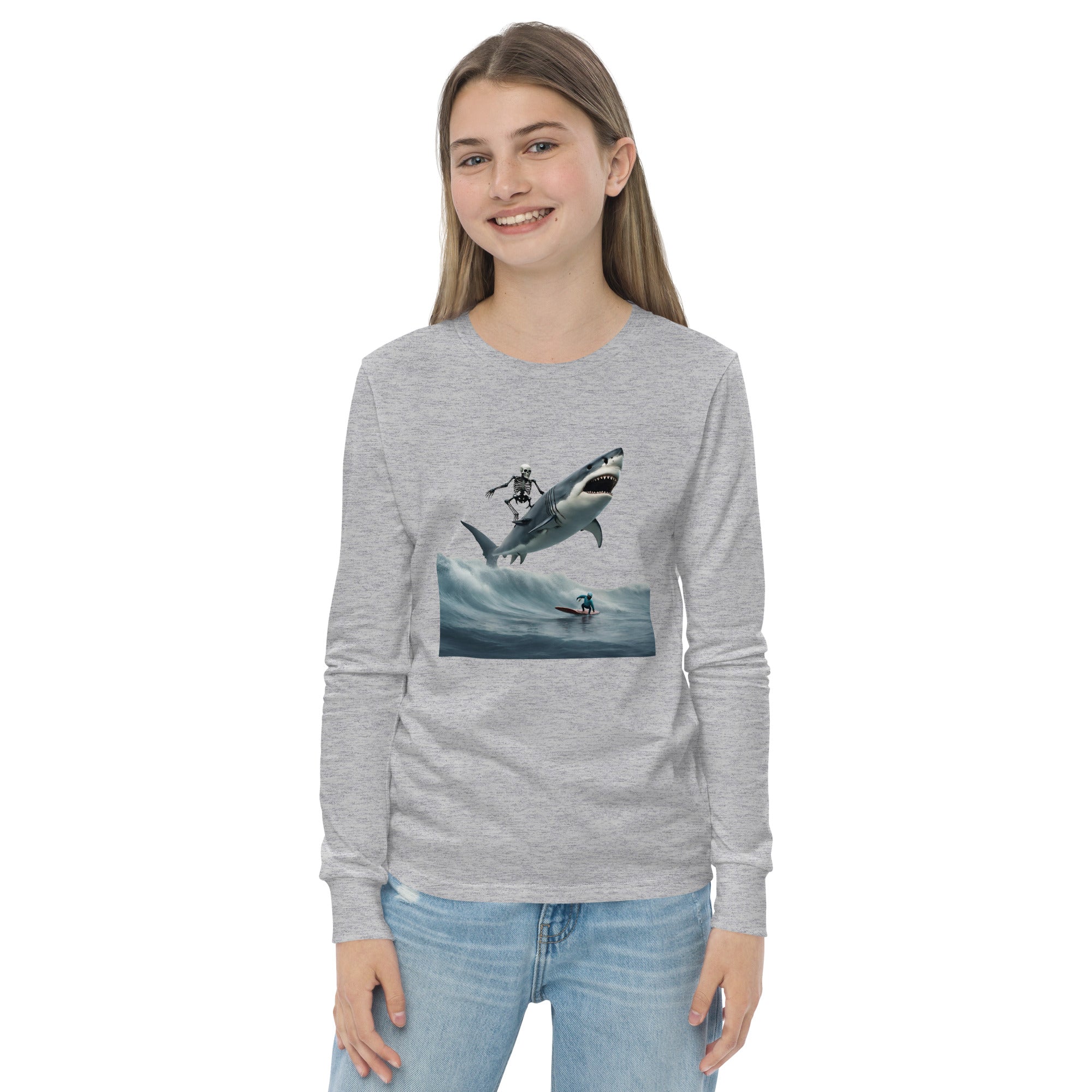 Shark Shredder Youth Long Sleeve Shirt