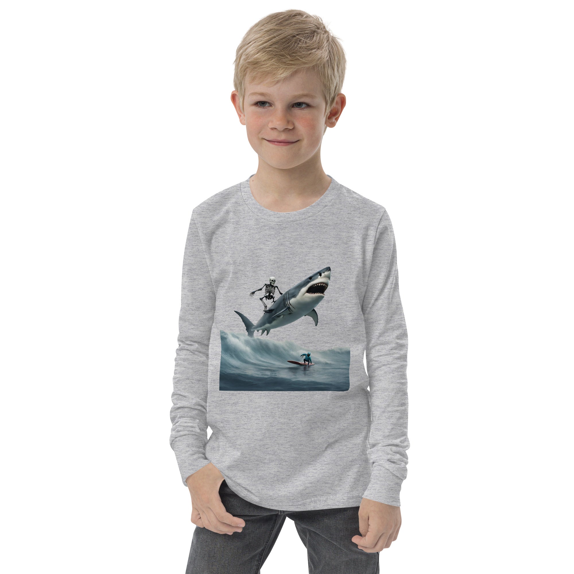 Shark Shredder Youth Long Sleeve Shirt