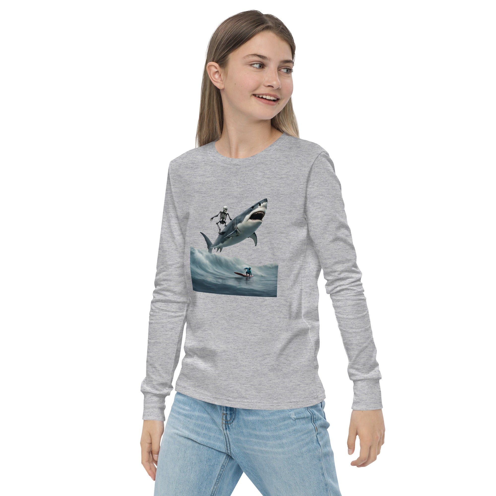 Shark Shredder Youth Long Sleeve Shirt