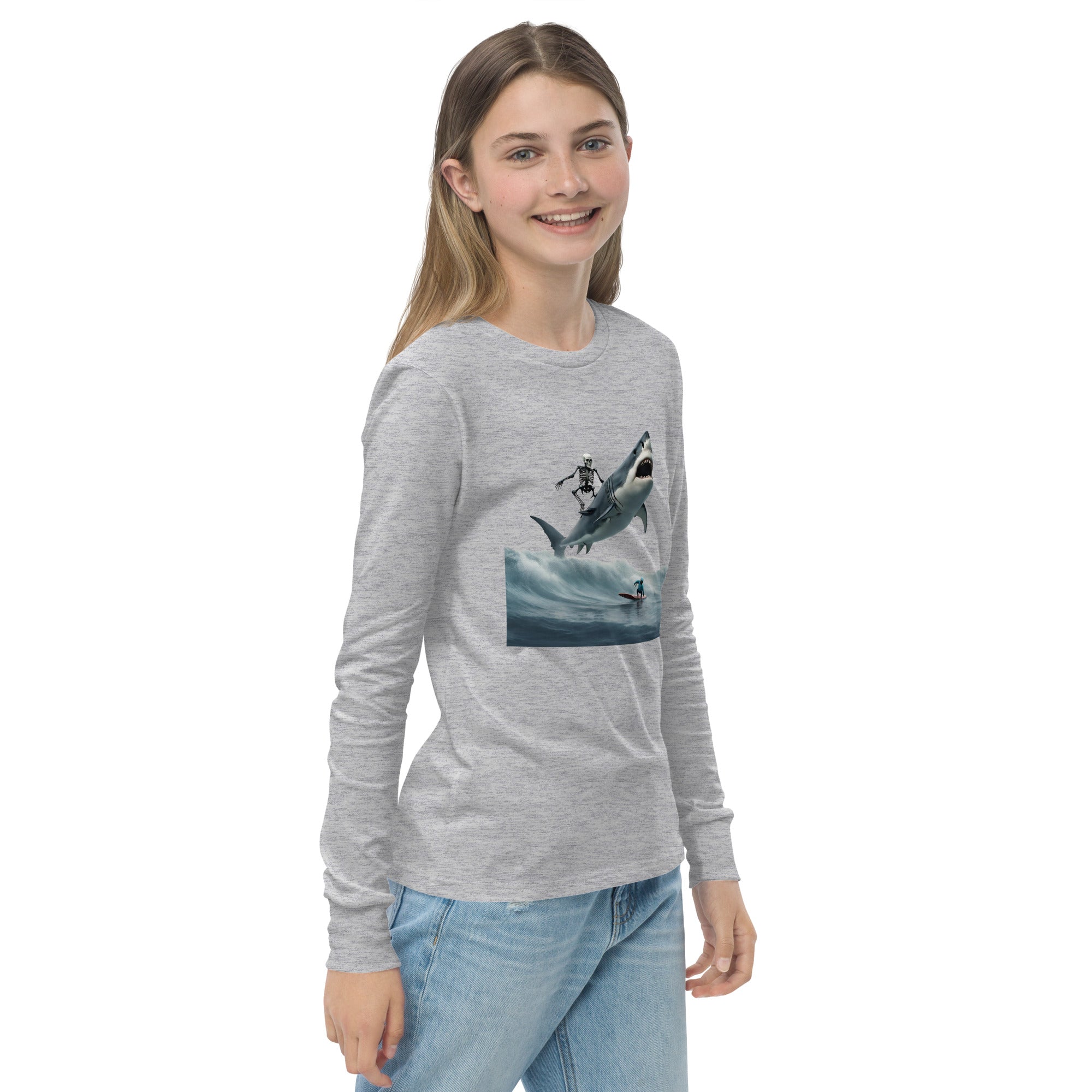 Shark Shredder Youth Long Sleeve Shirt