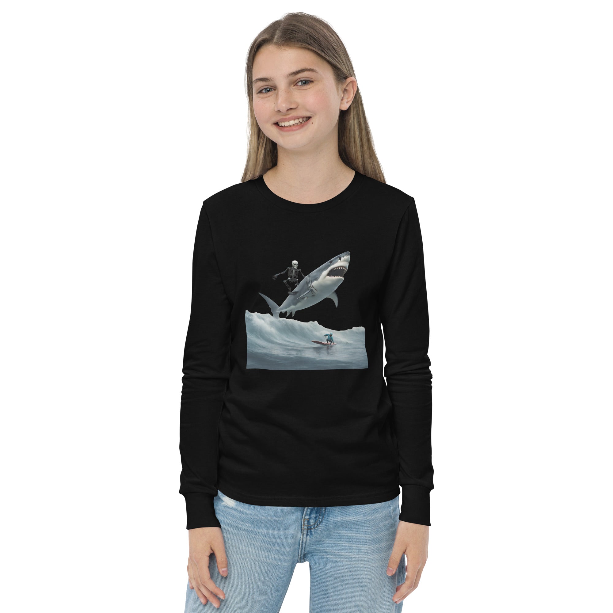 Shark Shredder Youth Long Sleeve Shirt