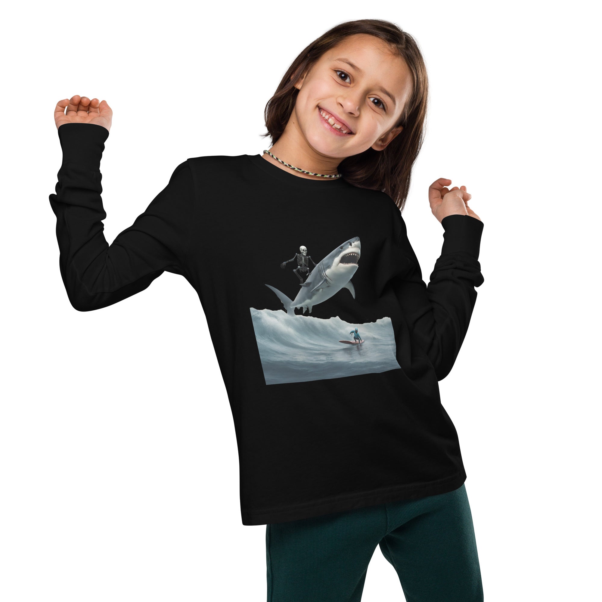 Shark Shredder Youth Long Sleeve Shirt