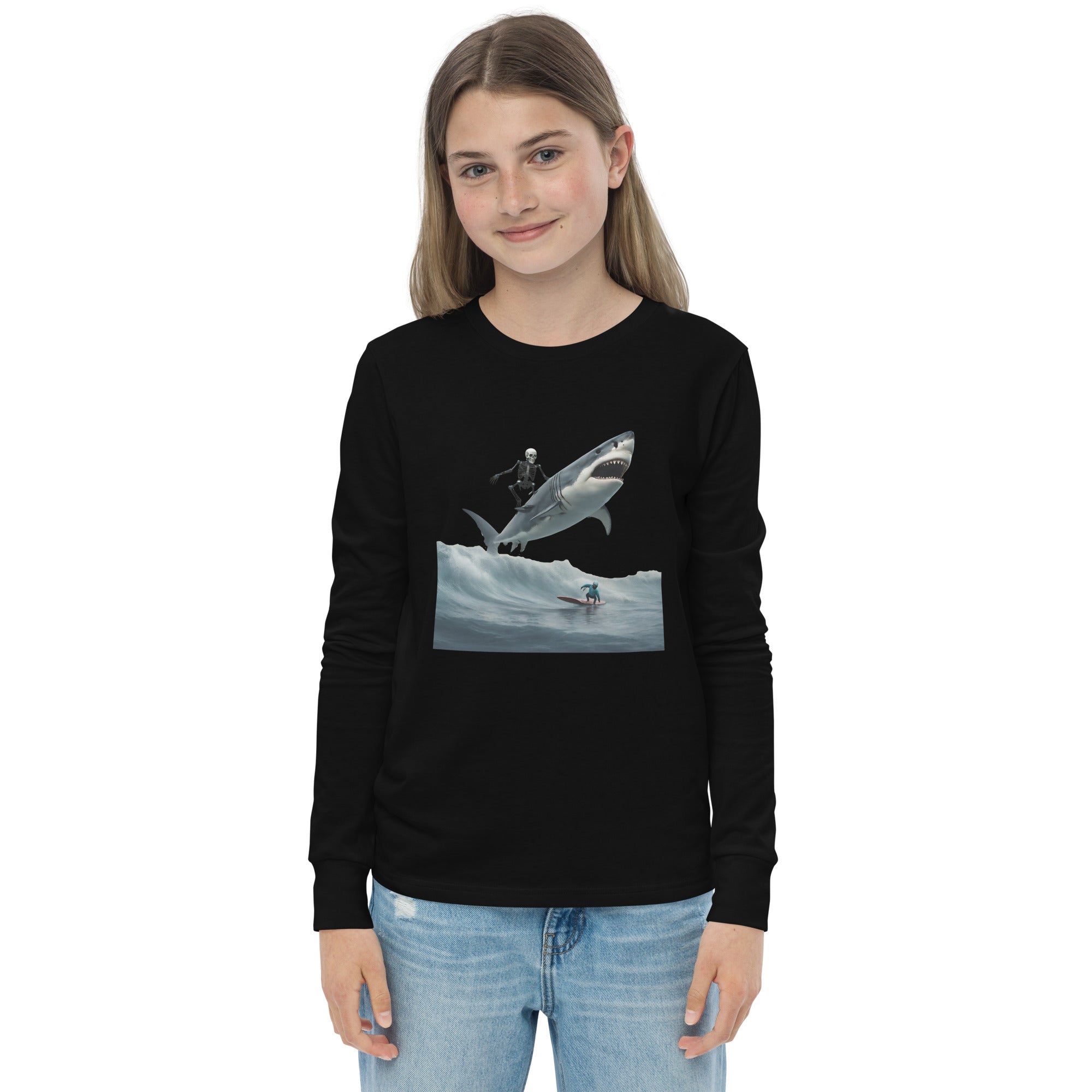 Shark Shredder Youth Long Sleeve Shirt