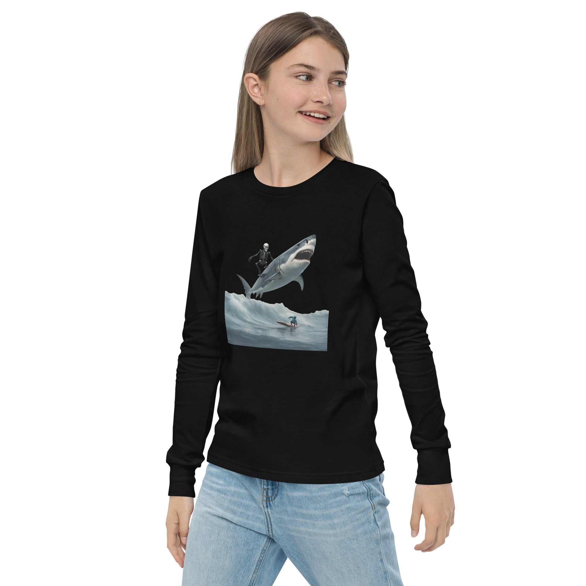 Shark Shredder Youth Long Sleeve Shirt