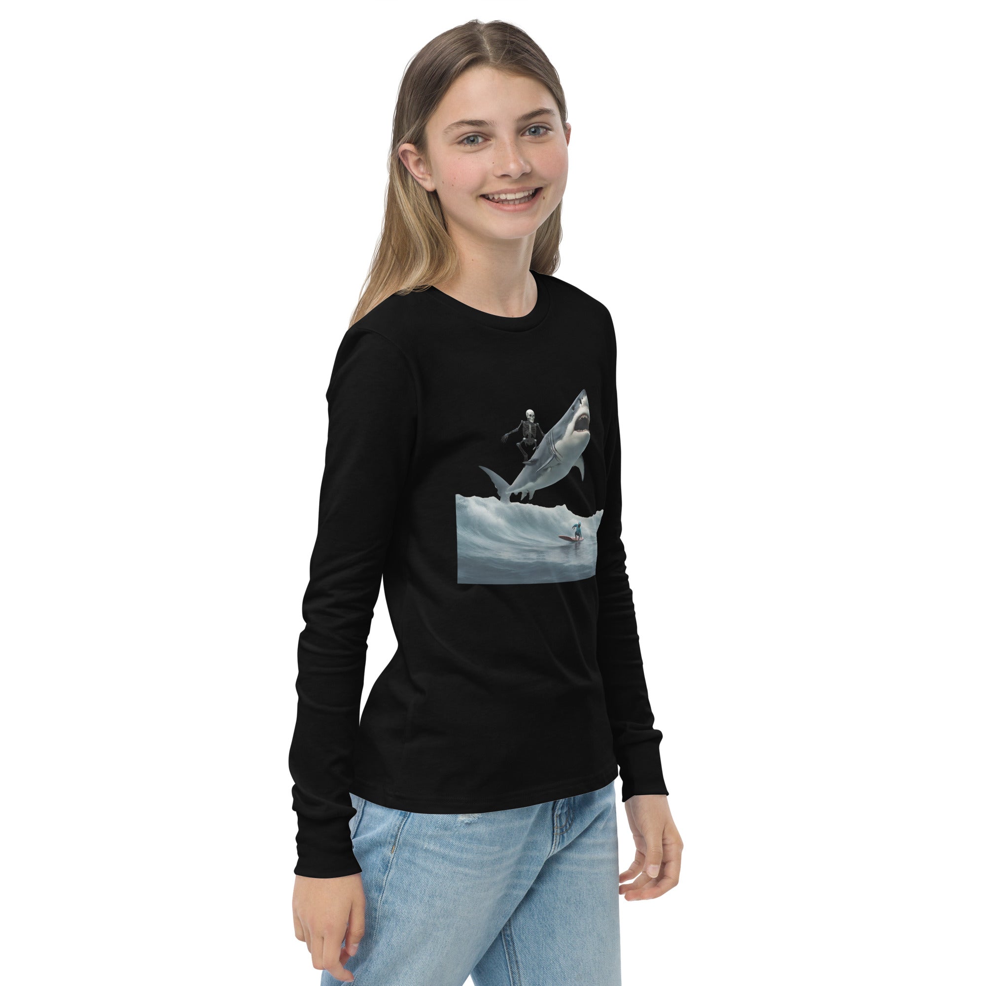 Shark Shredder Youth Long Sleeve Shirt