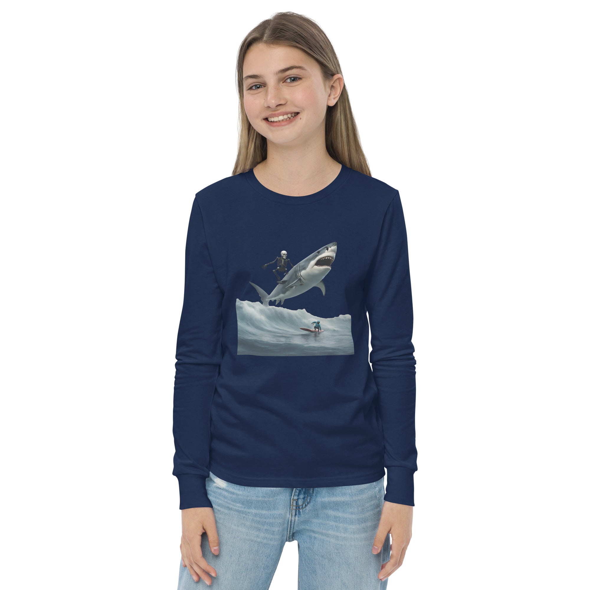 Shark Shredder Youth Long Sleeve Shirt