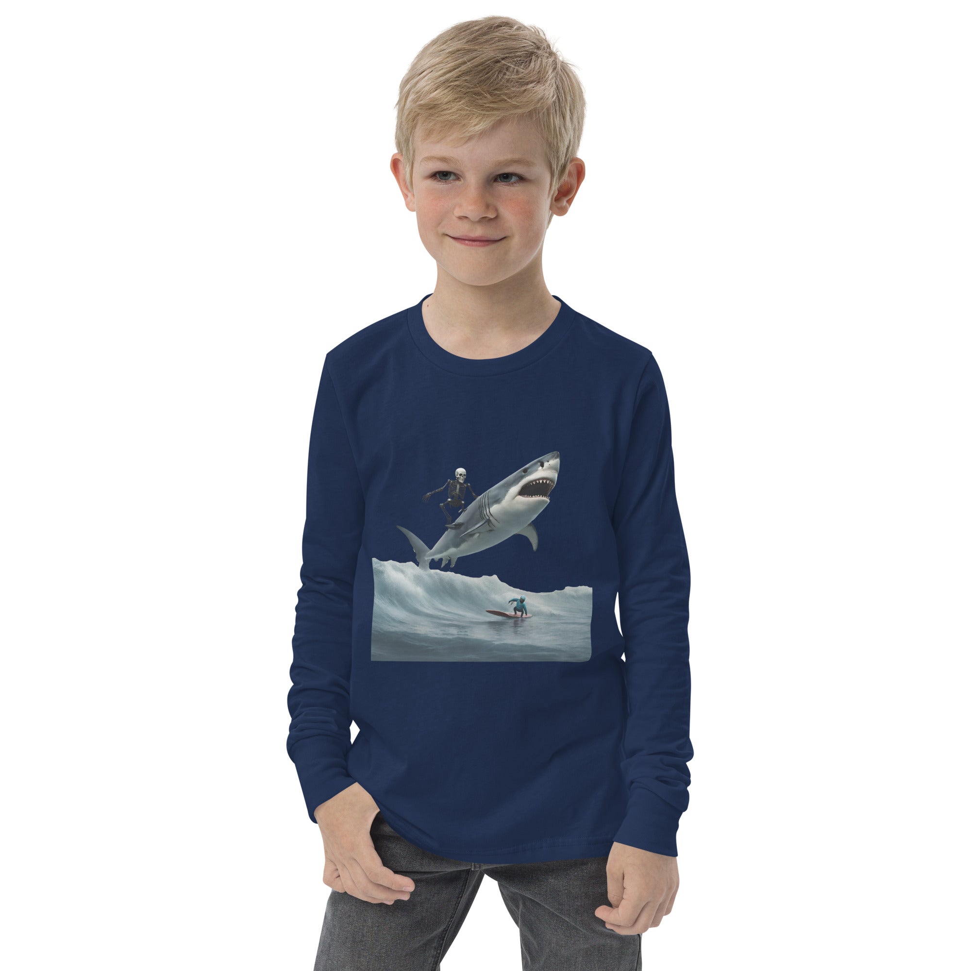 Shark Shredder Youth Long Sleeve Shirt