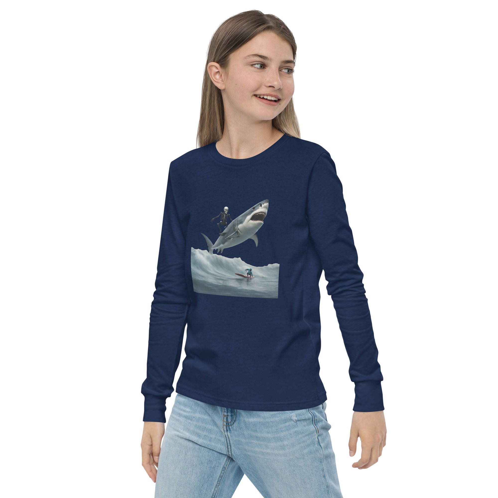 Shark Shredder Youth Long Sleeve Shirt