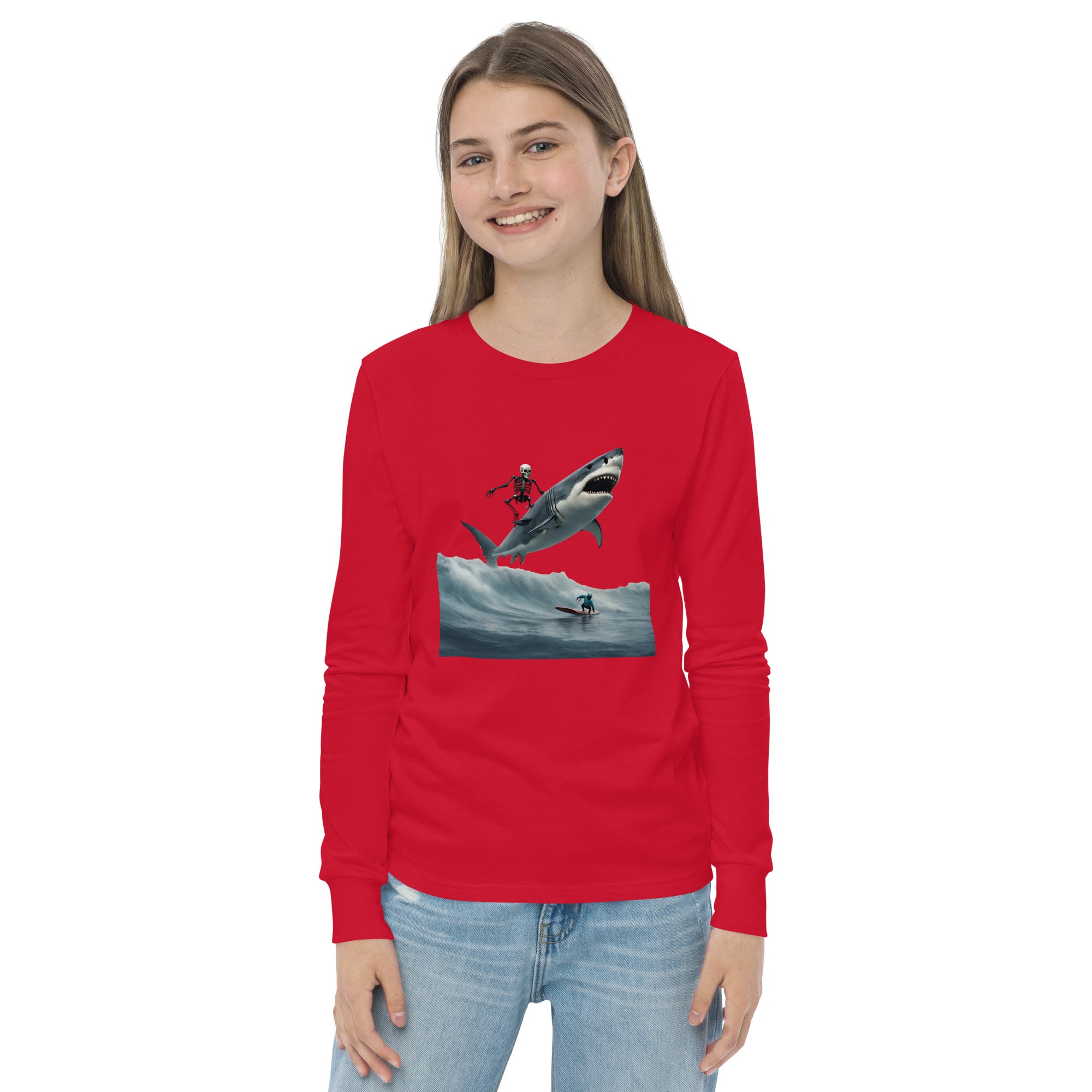 Shark Shredder Youth Long Sleeve Shirt