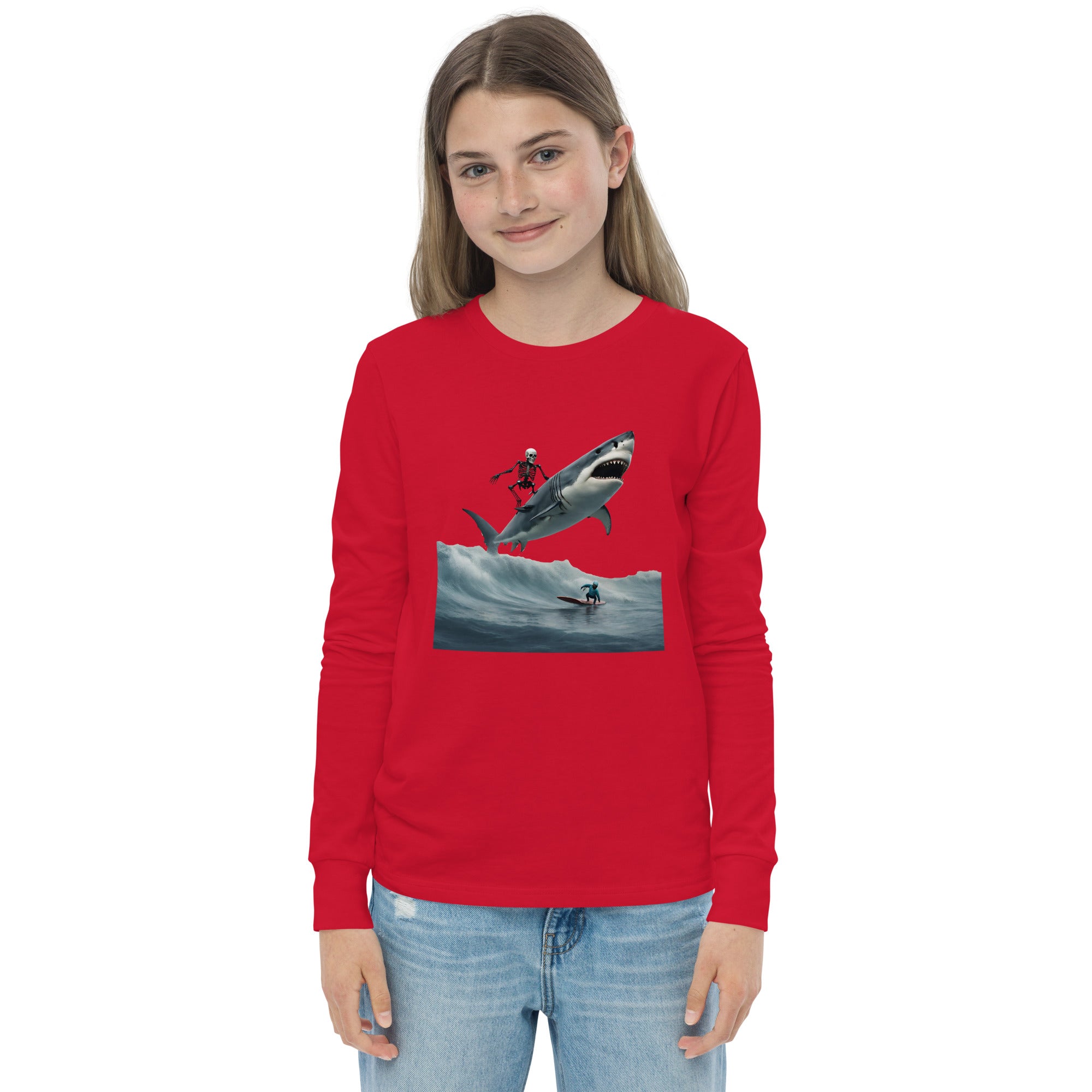 Shark Shredder Youth Long Sleeve Shirt