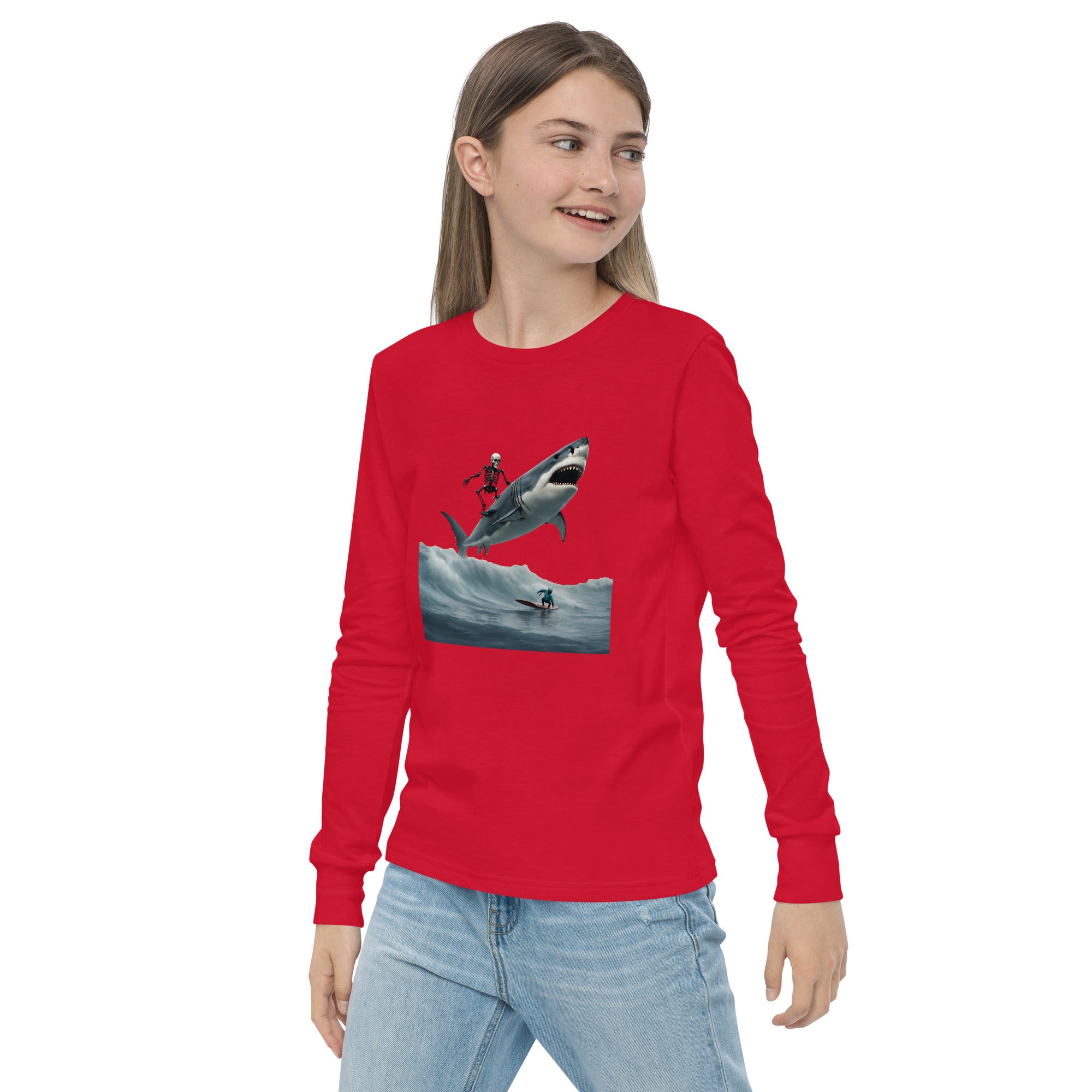 Shark Shredder Youth Long Sleeve Shirt