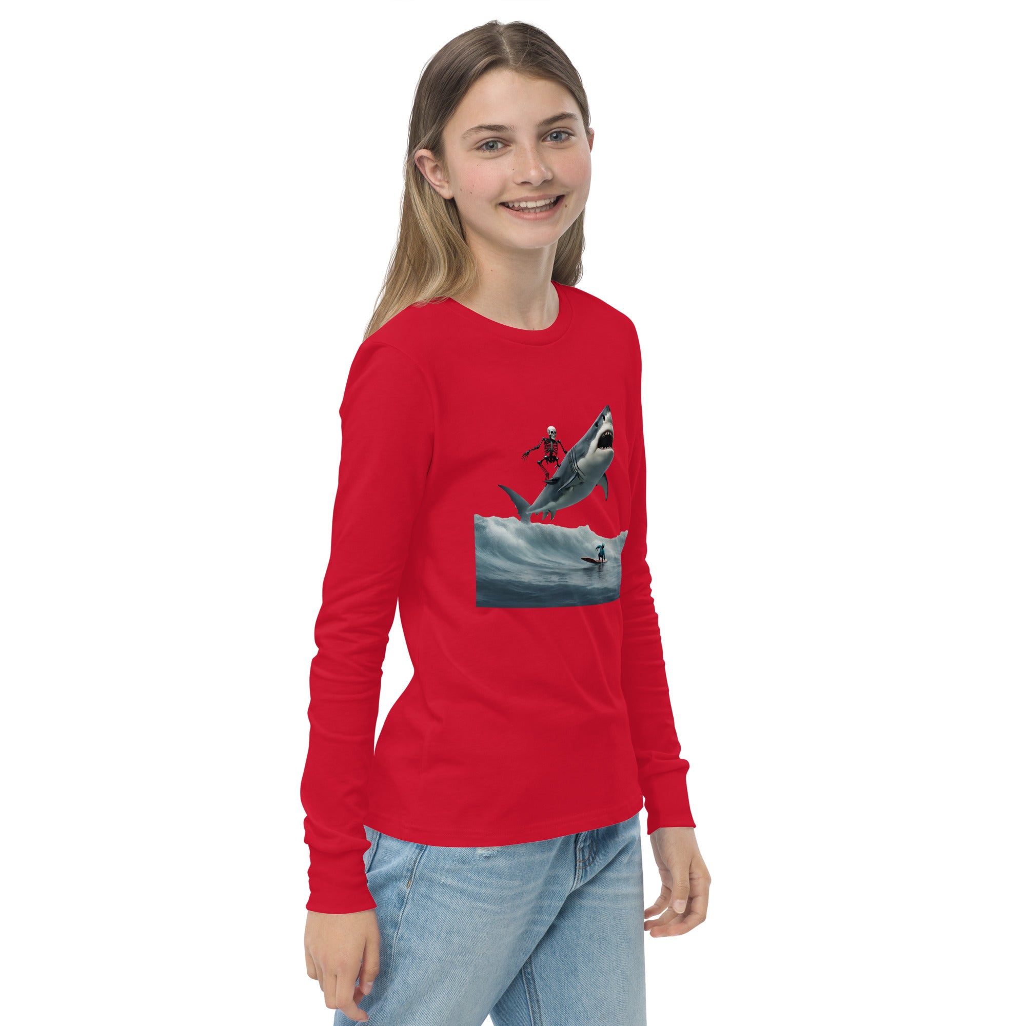 Shark Shredder Youth Long Sleeve Shirt