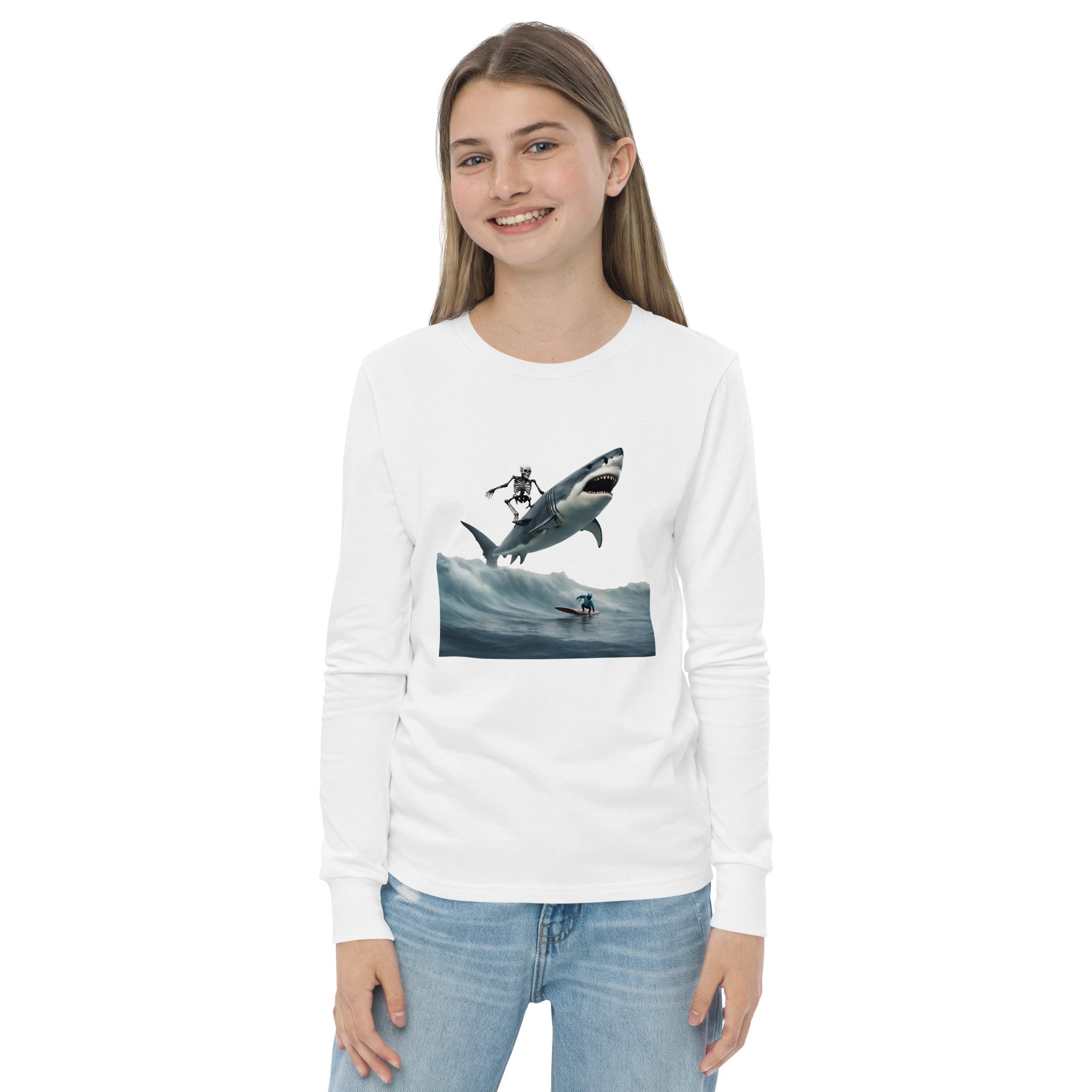 Shark Shredder Youth Long Sleeve Shirt