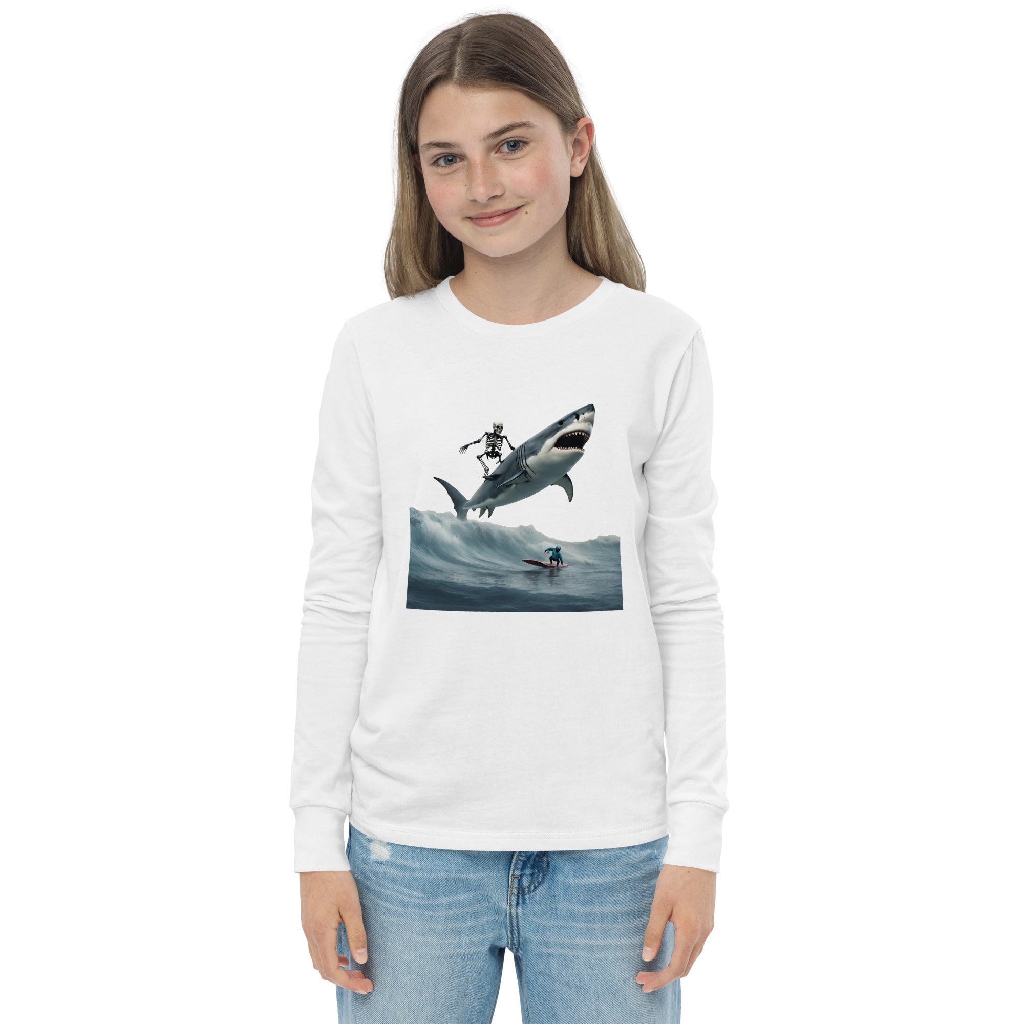 Shark Shredder Youth Long Sleeve Shirt